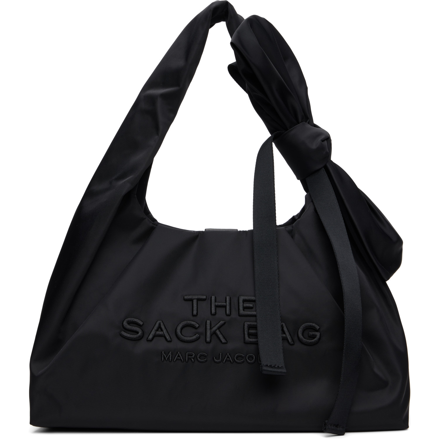 Marc Jacobs Black 'The Bow Nylon Sack' Tote