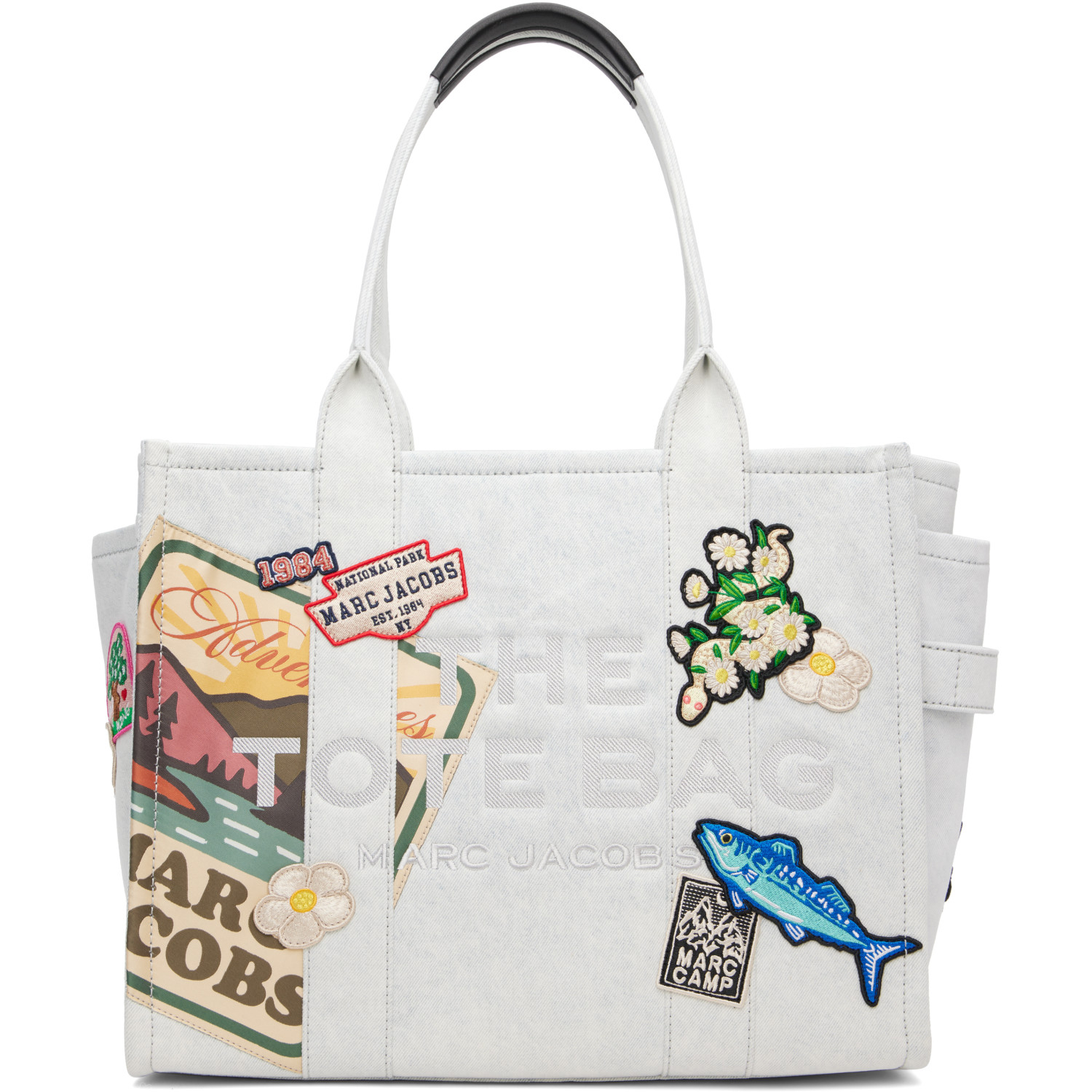 Marc Jacobs Blue 'The Camp Patchwork Denim Large' Tote