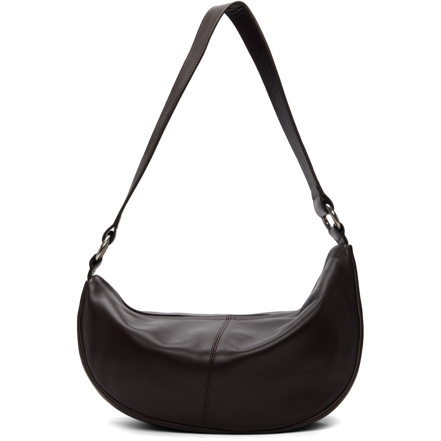 St. Agni Brown Utility Crescent Bag