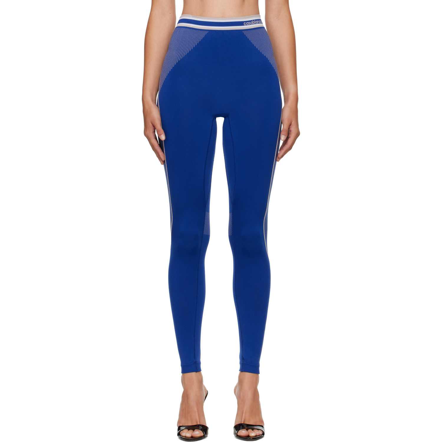Casablanca Navy Seamless Leggings