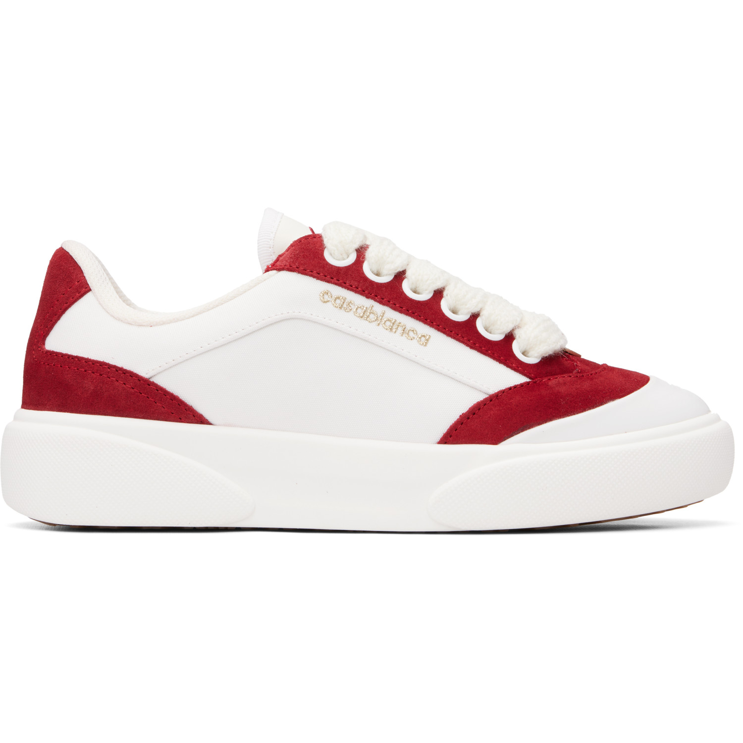 Casablanca White & Red Del Mar Sneakers