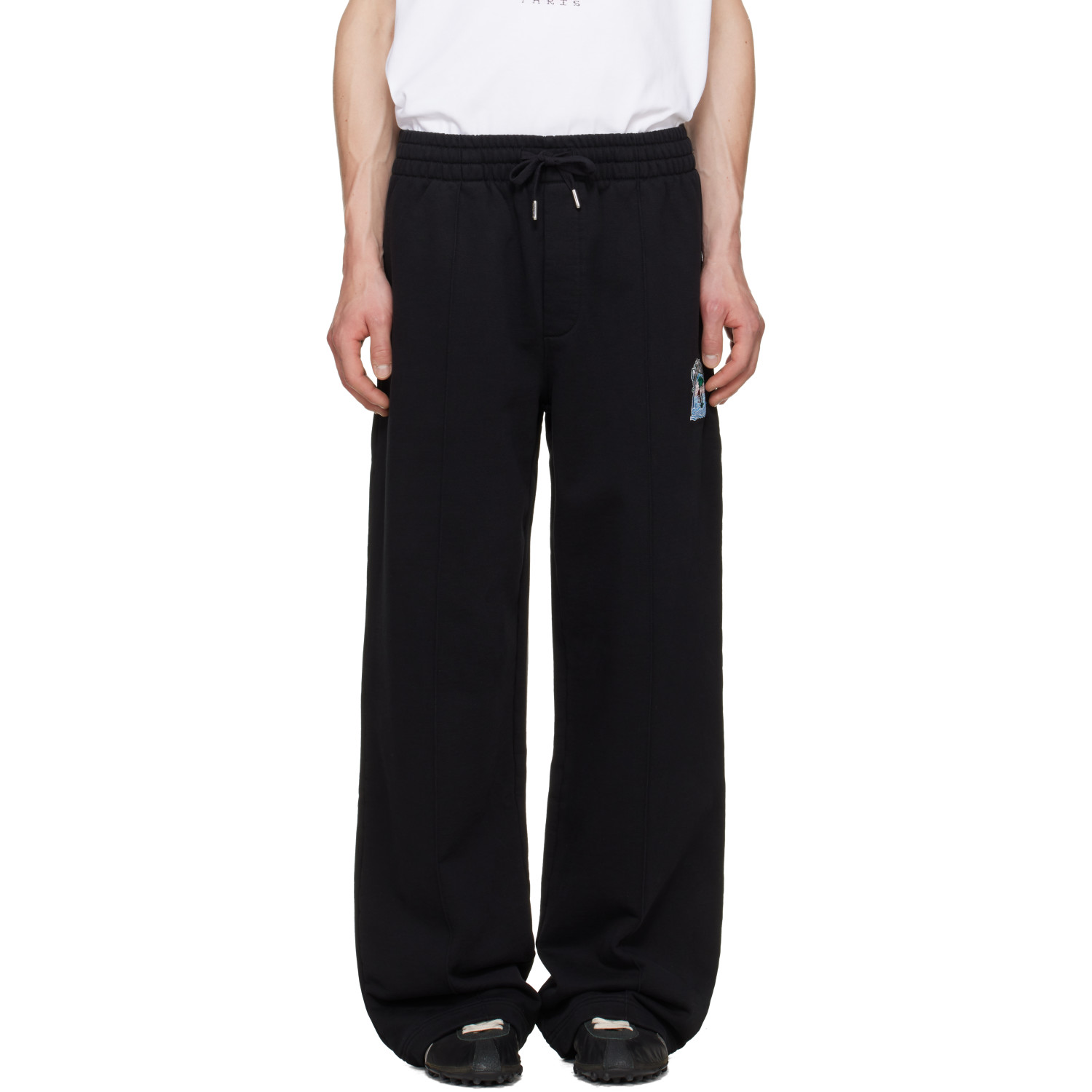 Casablanca Black Embroidered Classic Sweatpants
