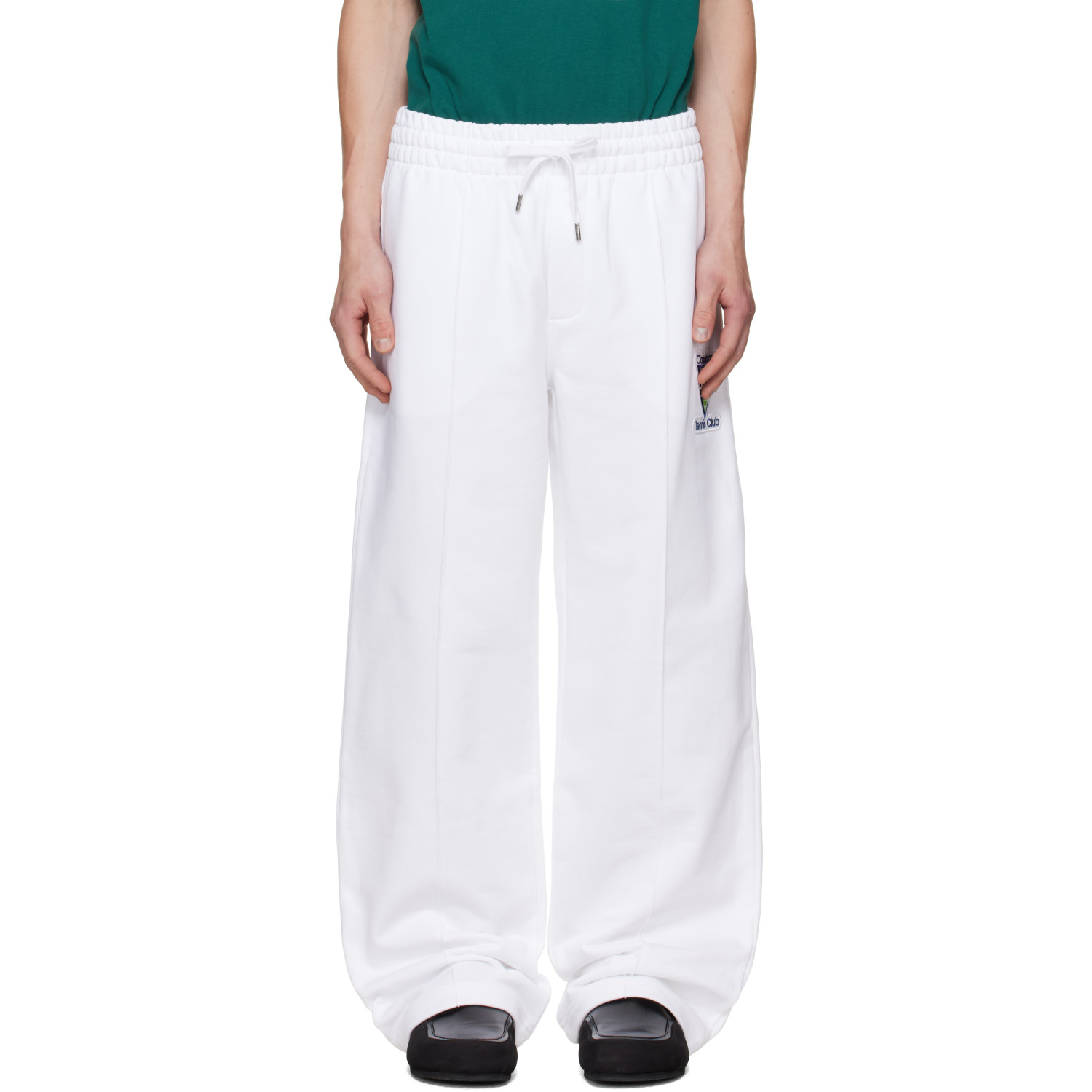 Casablanca White Tennis Club Icon Sweatpants