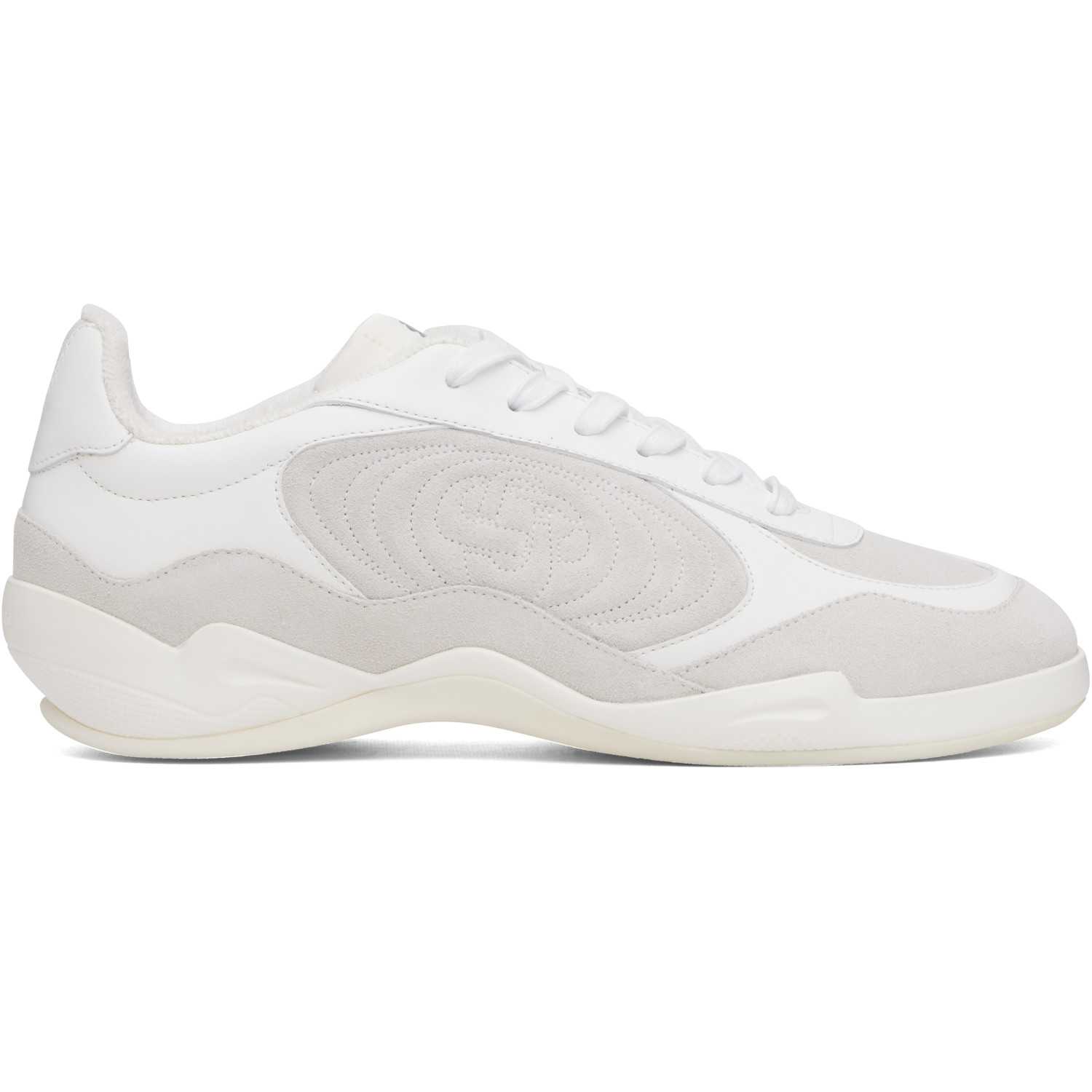 Casablanca White & Gray Squash Indoor Sneakers