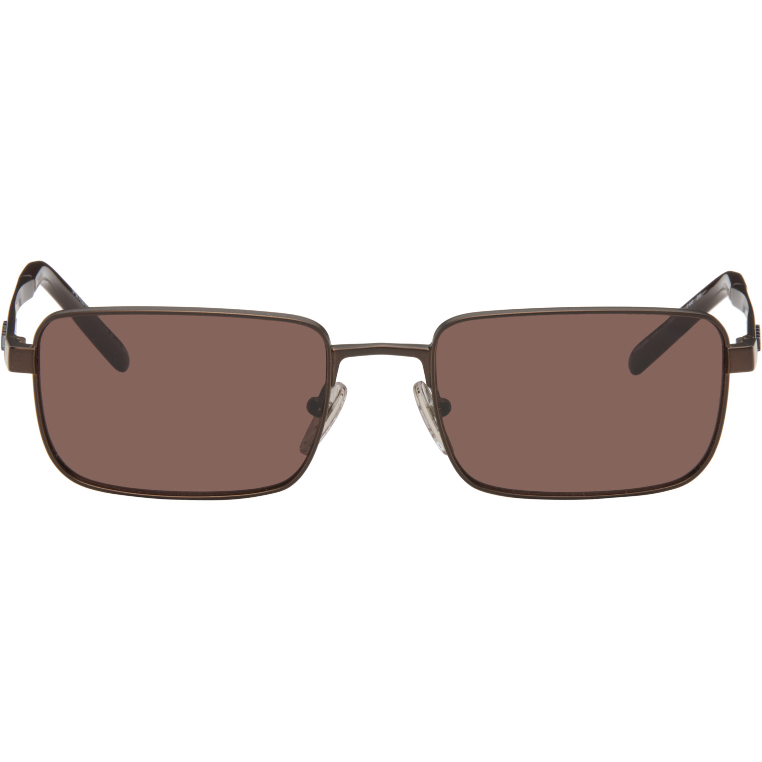 Prada Eyewear Brown 'Prada Logo' Sunglasses