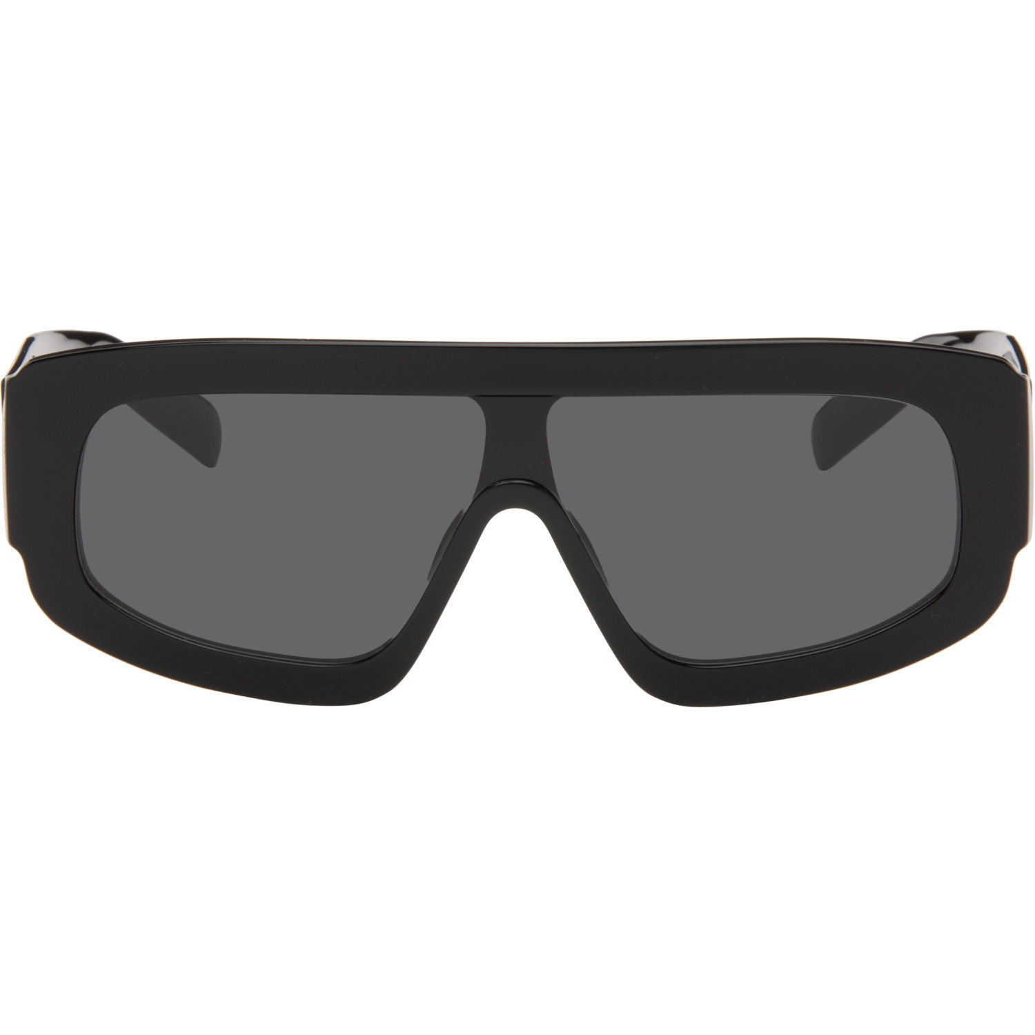 Prada Eyewear Black Shield Sunglasses