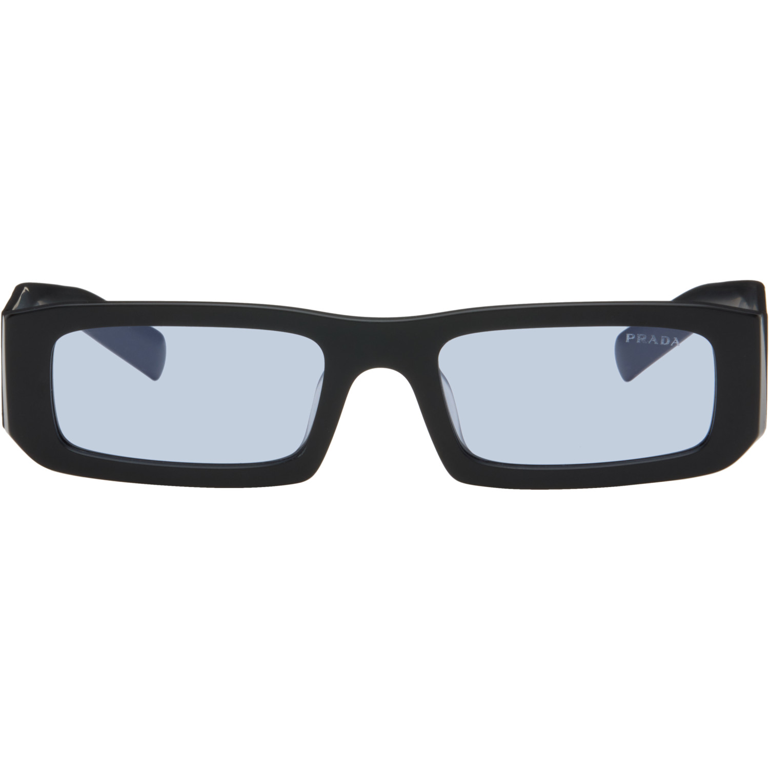 Prada Eyewear Black Rectangular Sunglasses