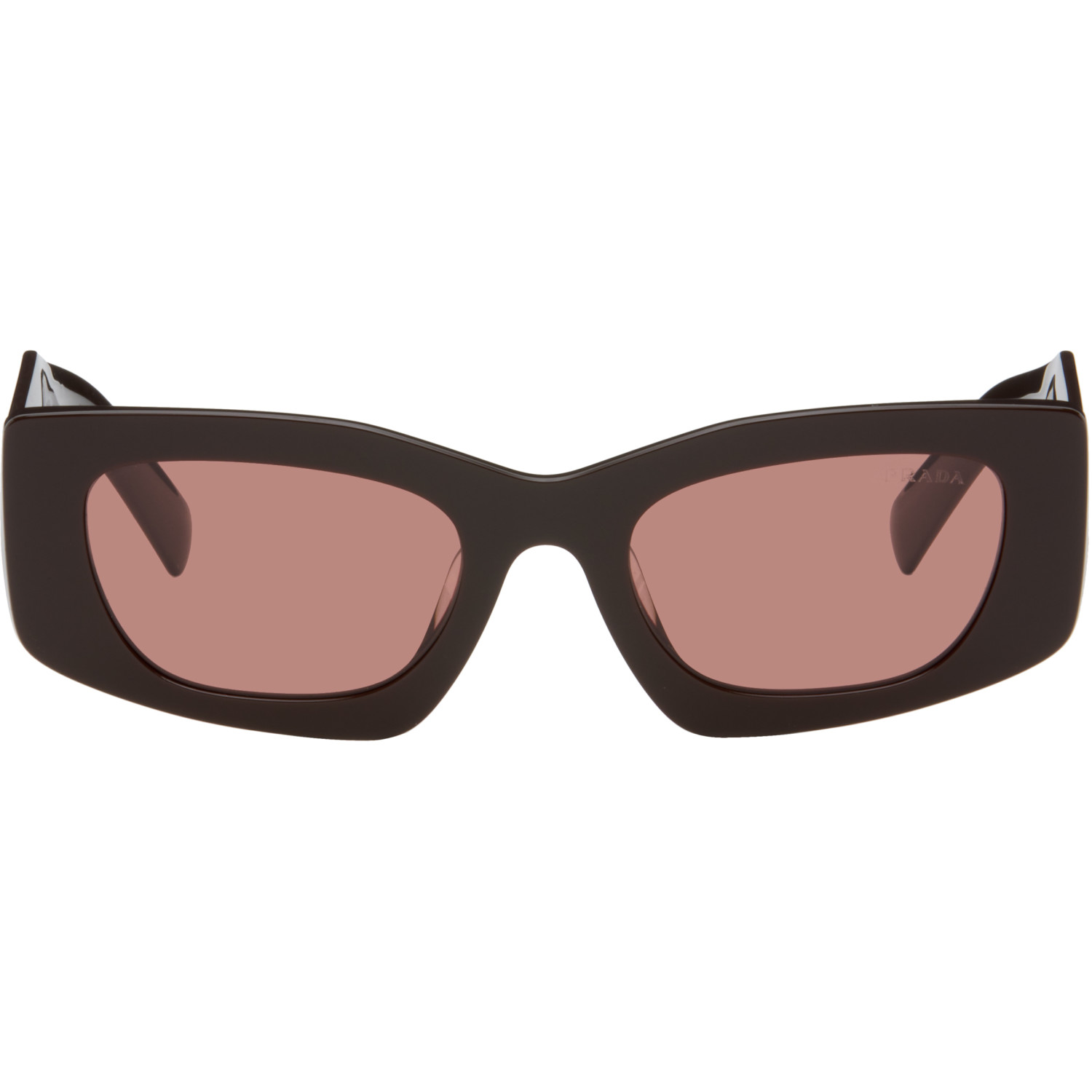 Prada Eyewear Brown Cat-Eye Sunglasses