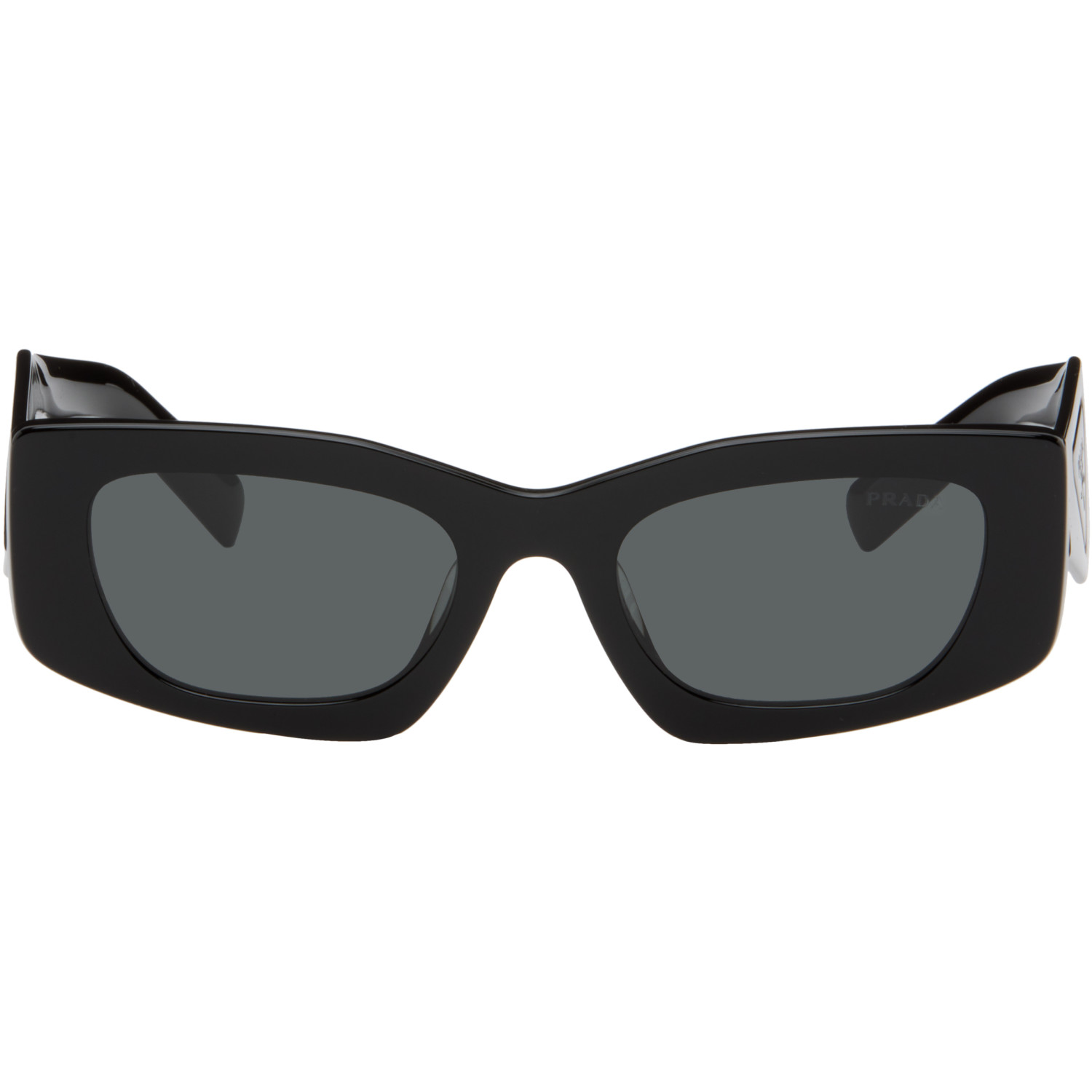 Prada Eyewear Black Cat-Eye Sunglasses