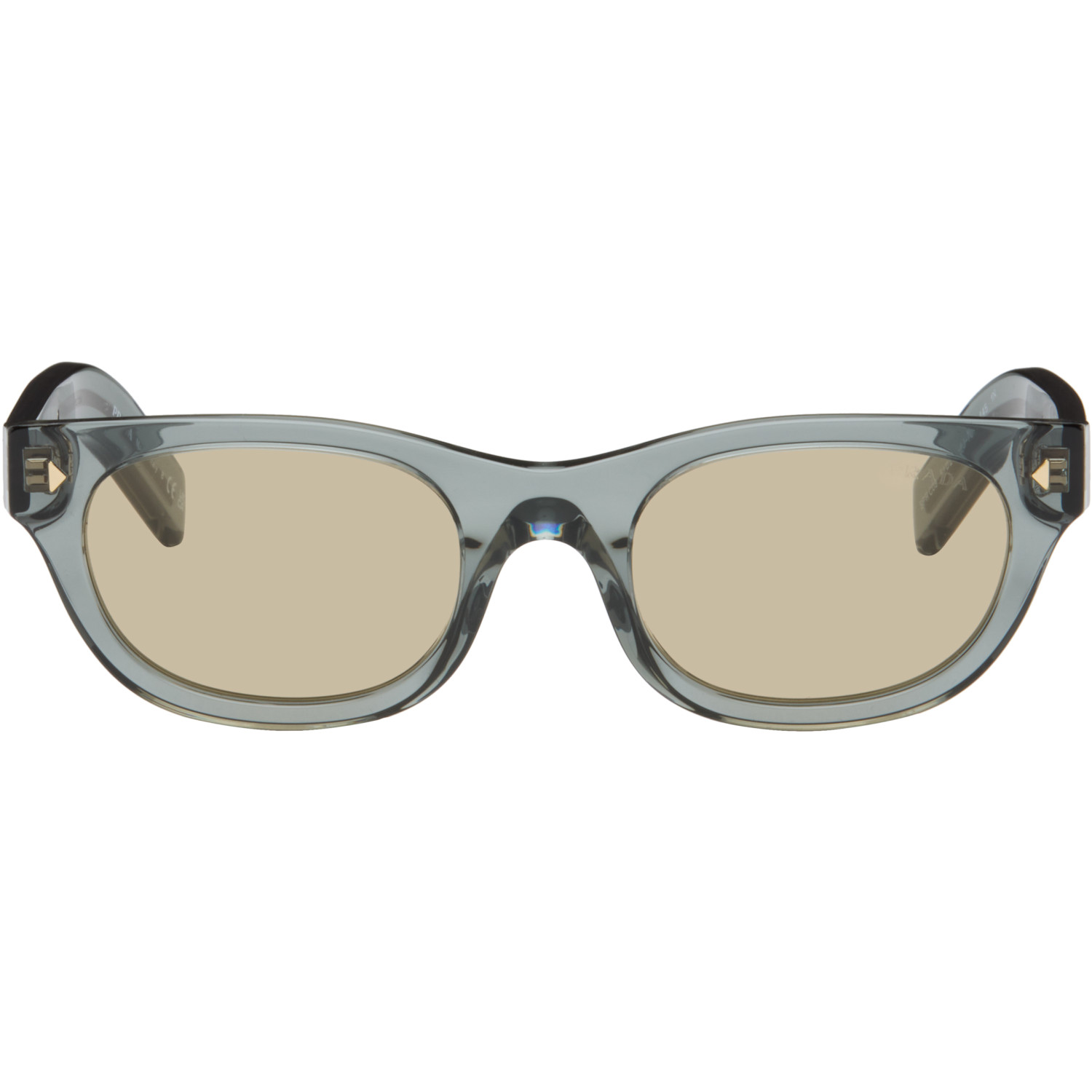 Prada Eyewear Blue Round Sunglasses
