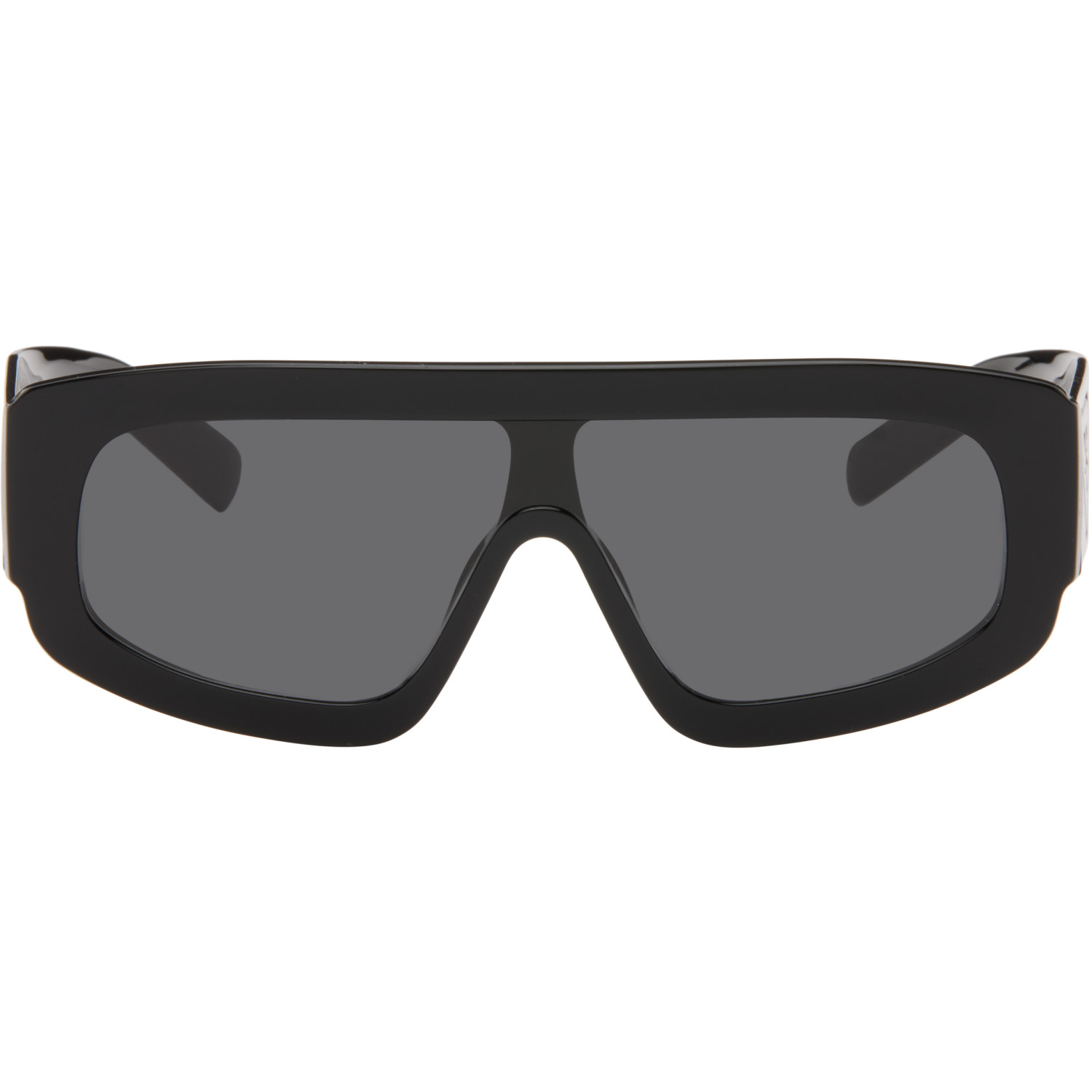 Prada Eyewear Black Shield Sunglasses