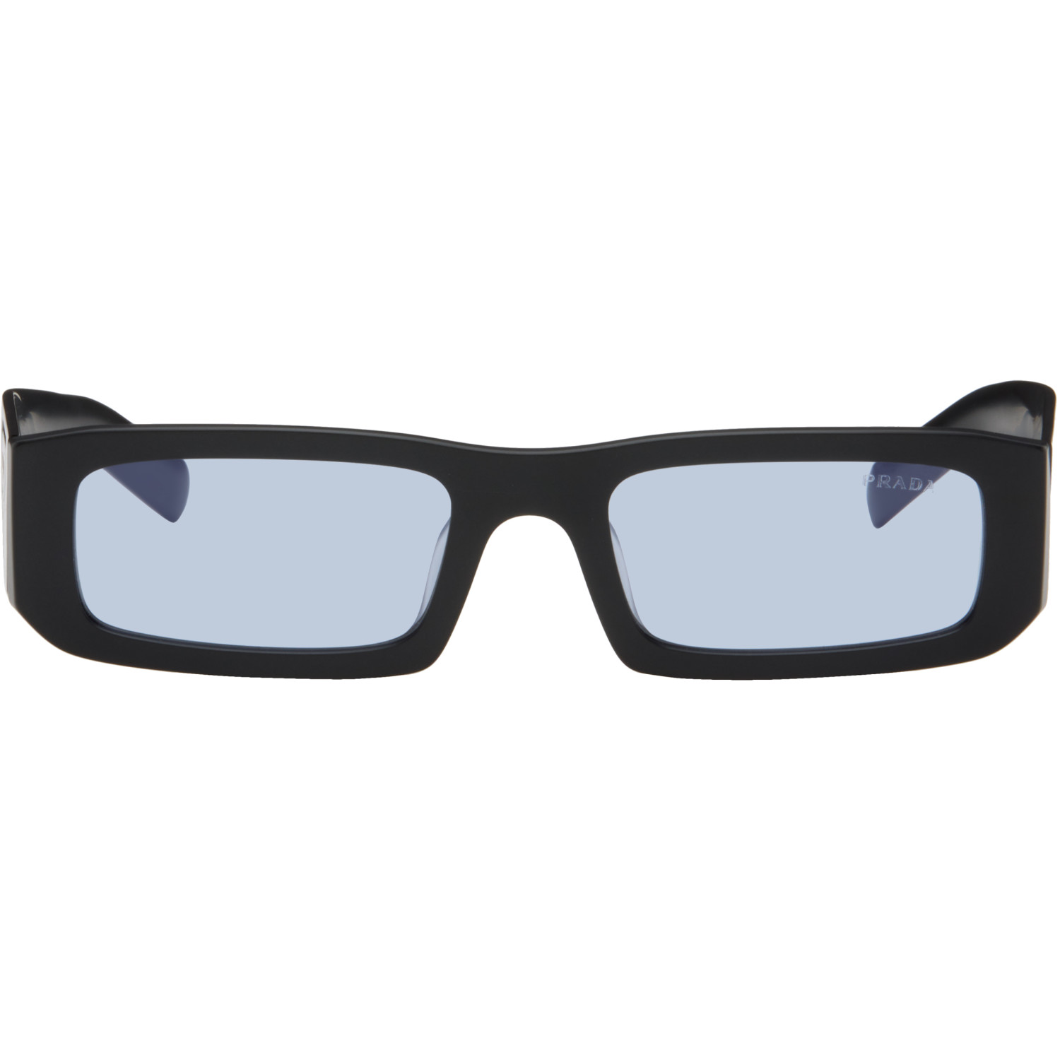 Prada Eyewear Black Rectangular Sunglasses