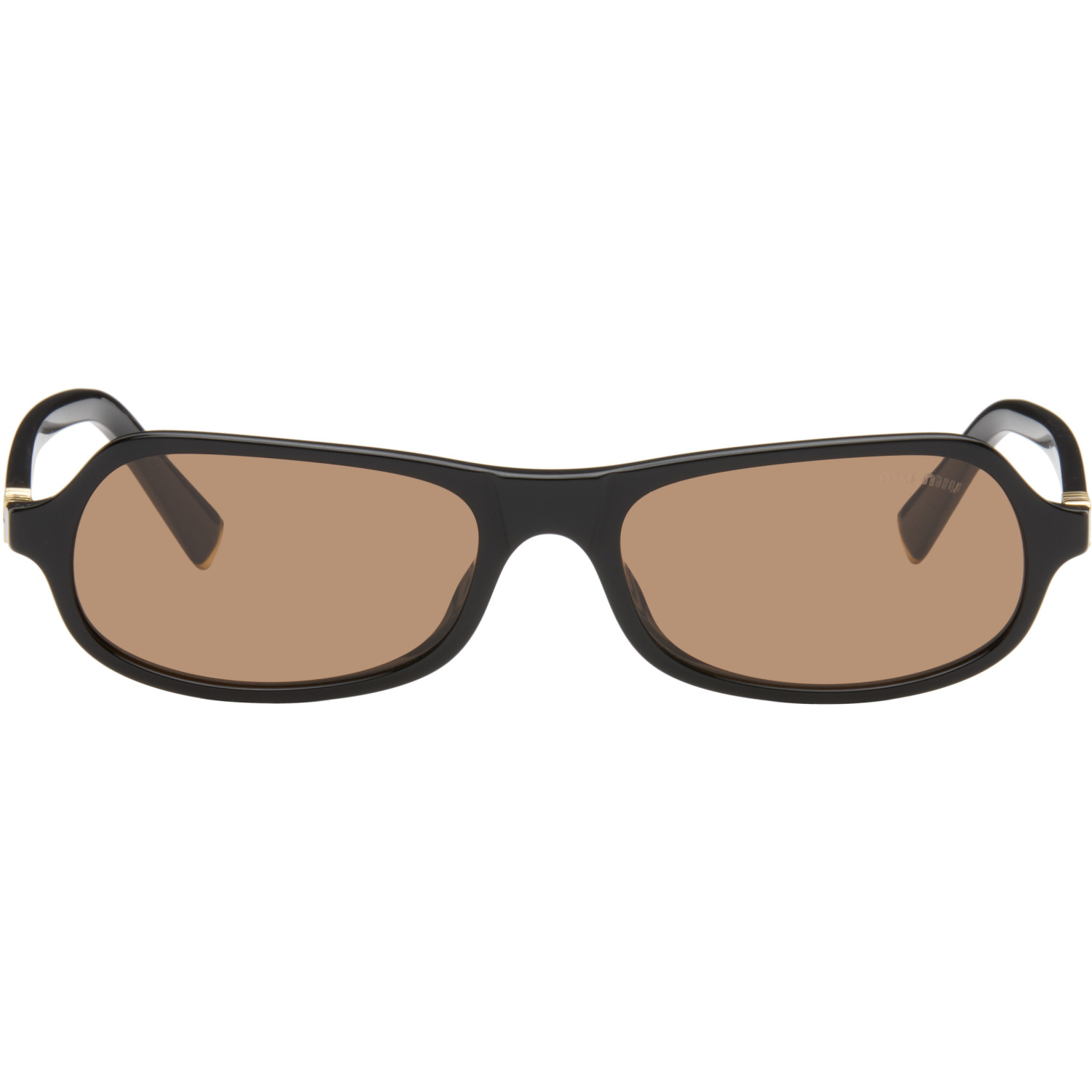 Miu Miu Eyewear Black Rectangular Sunglasses