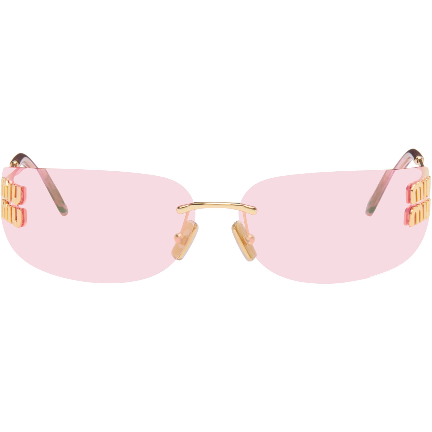 Miu Miu Eyewear Gold Aube Sunglasses