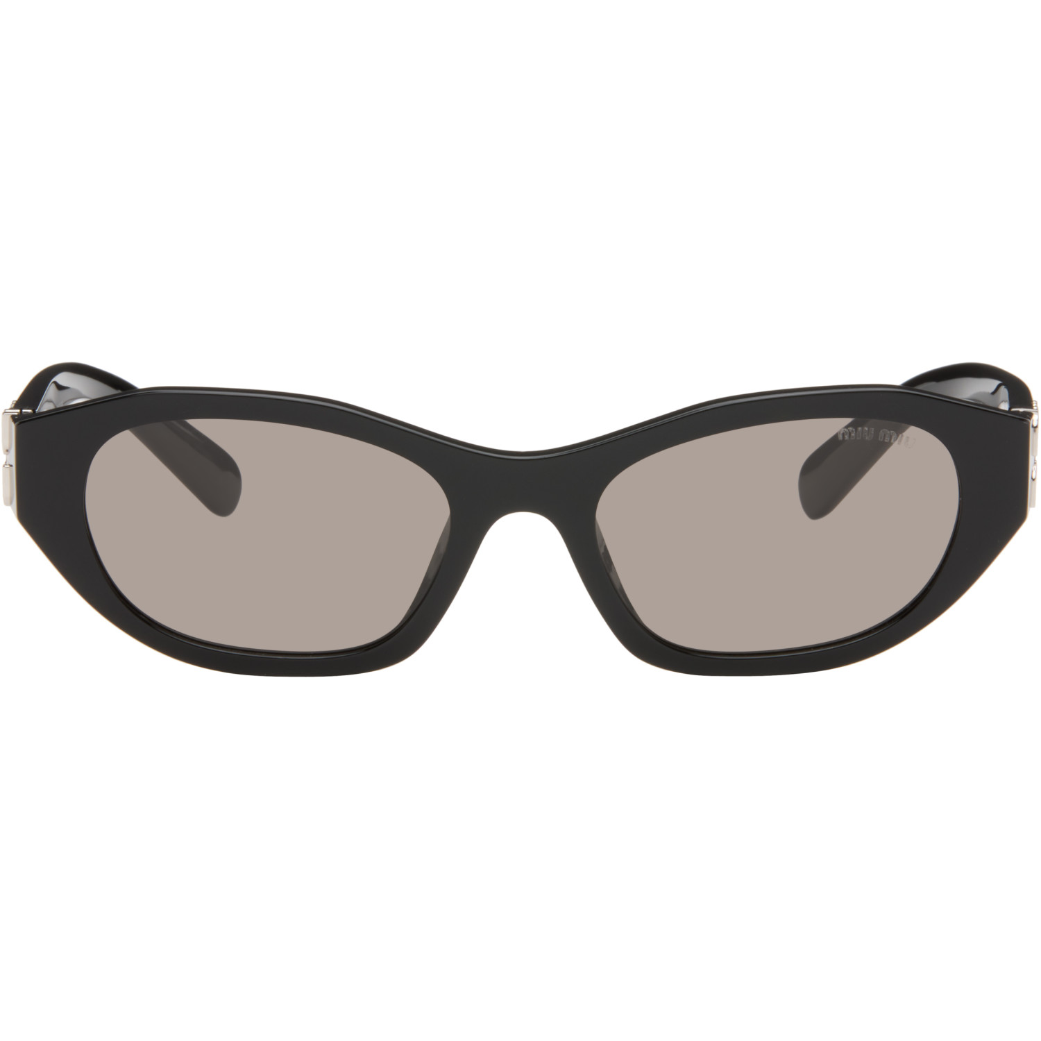 Miu Miu Eyewear Black Rectangular Sunglasses