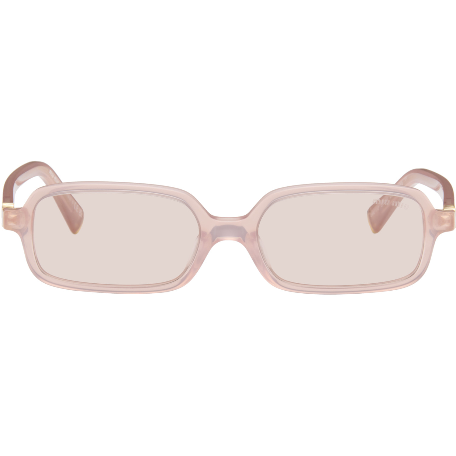 Miu Miu Eyewear PInk Miu Regard Sunglasses