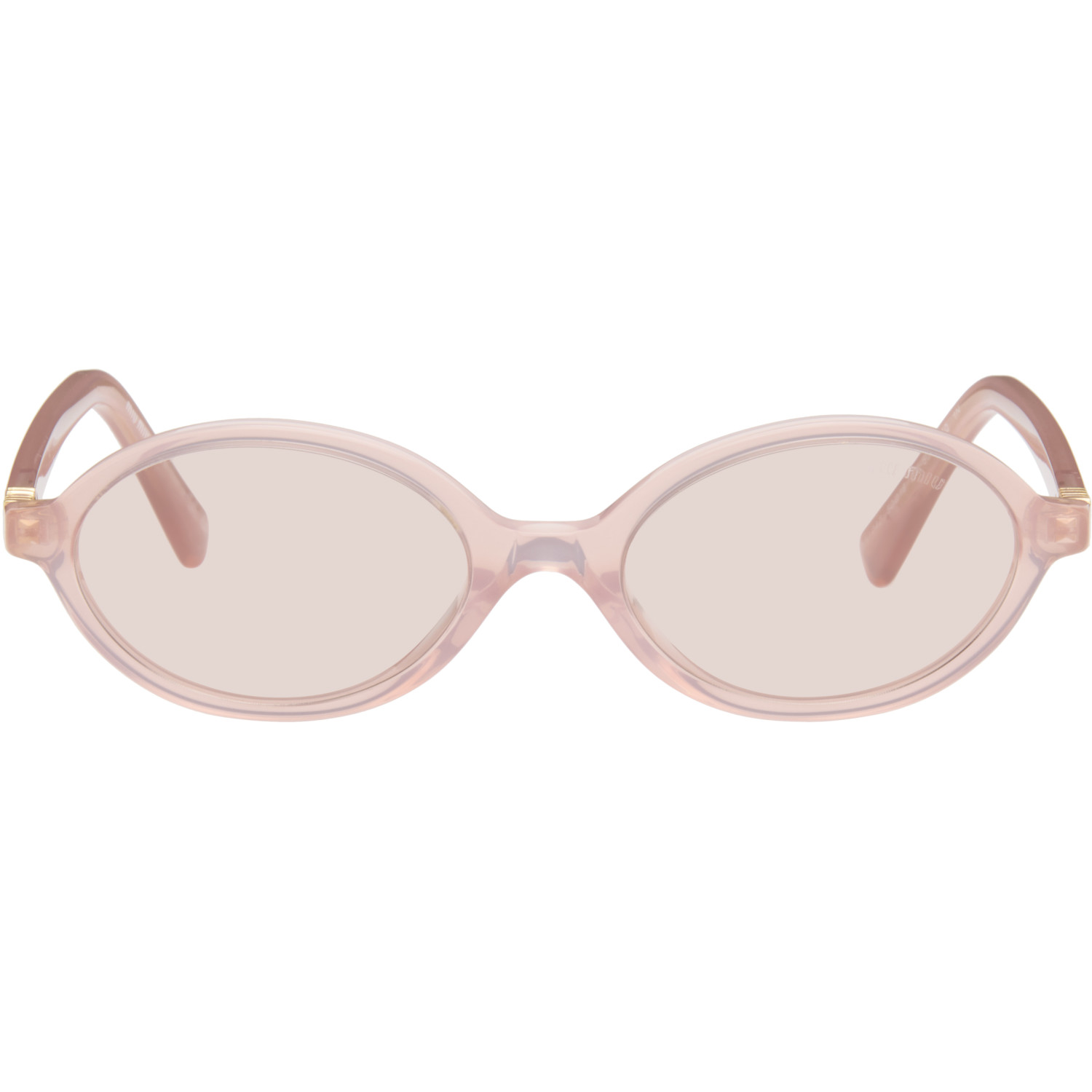 Miu Miu Eyewear Pink Miu Regard Sunglasses