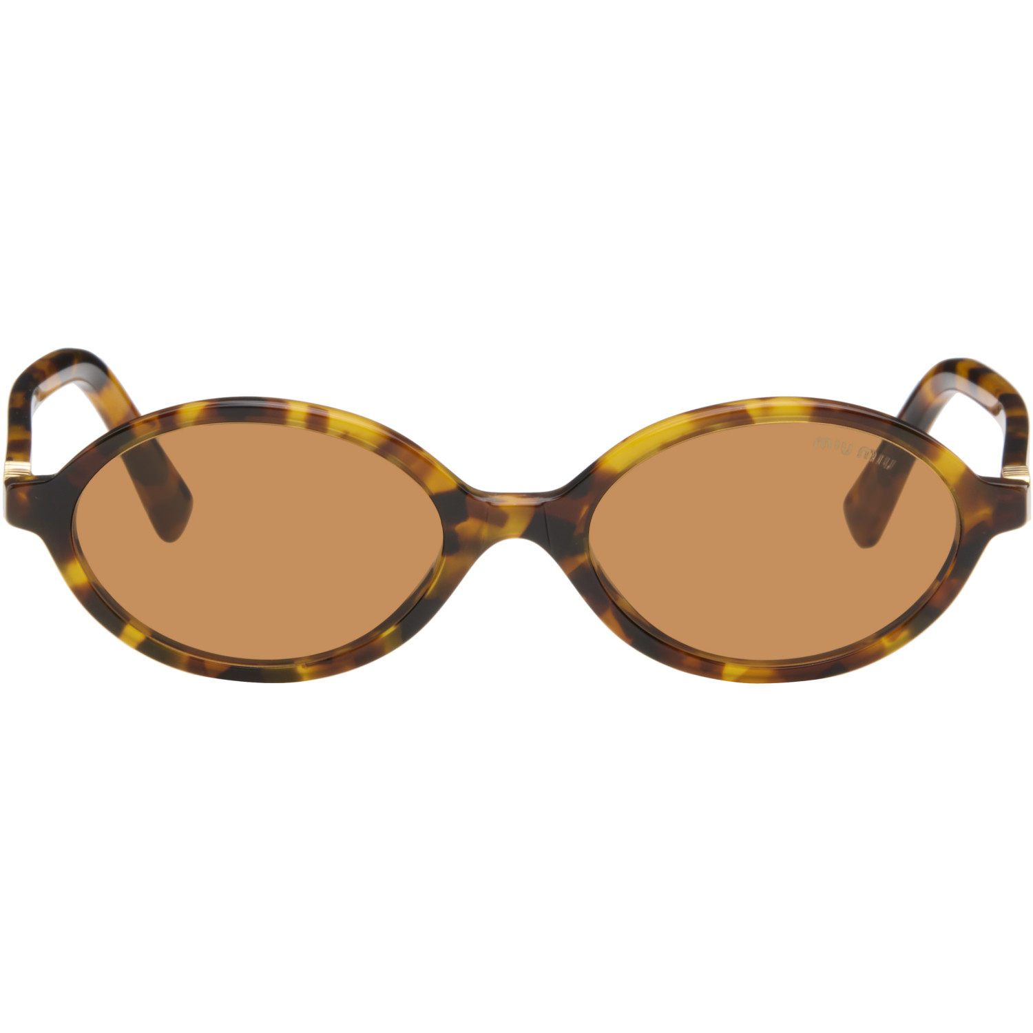 Miu Miu Eyewear Brown Miu Regard Sunglasses