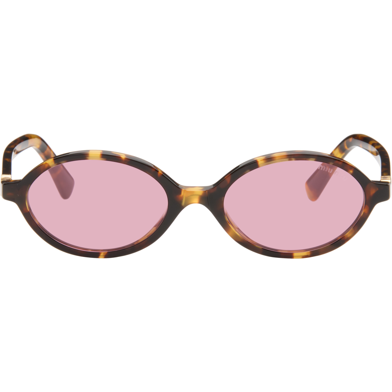 Miu Miu Eyewear Brown Miu Regard Sunglasses