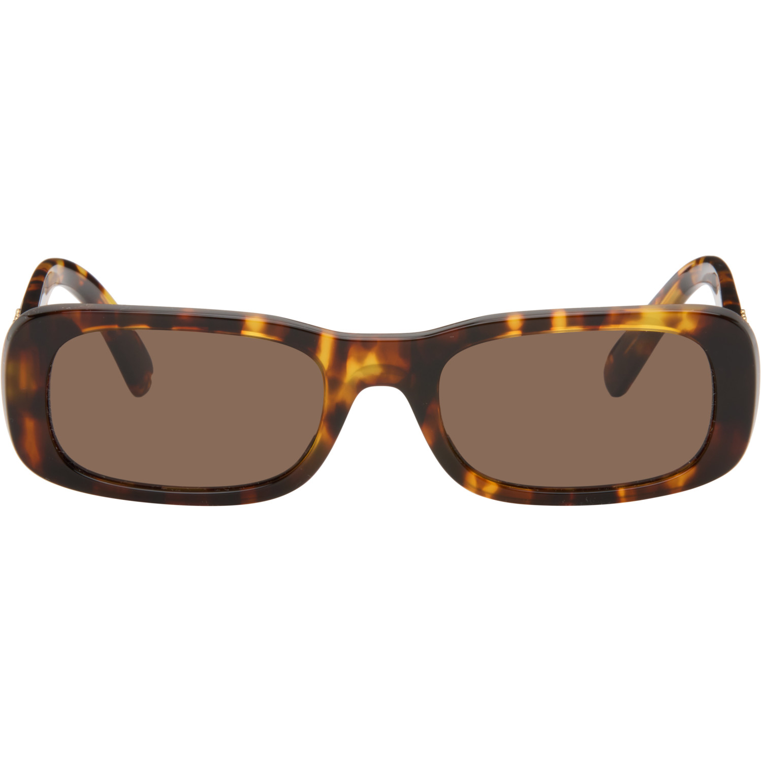 Miu Miu Eyewear Brown Rectangular Sunglasses