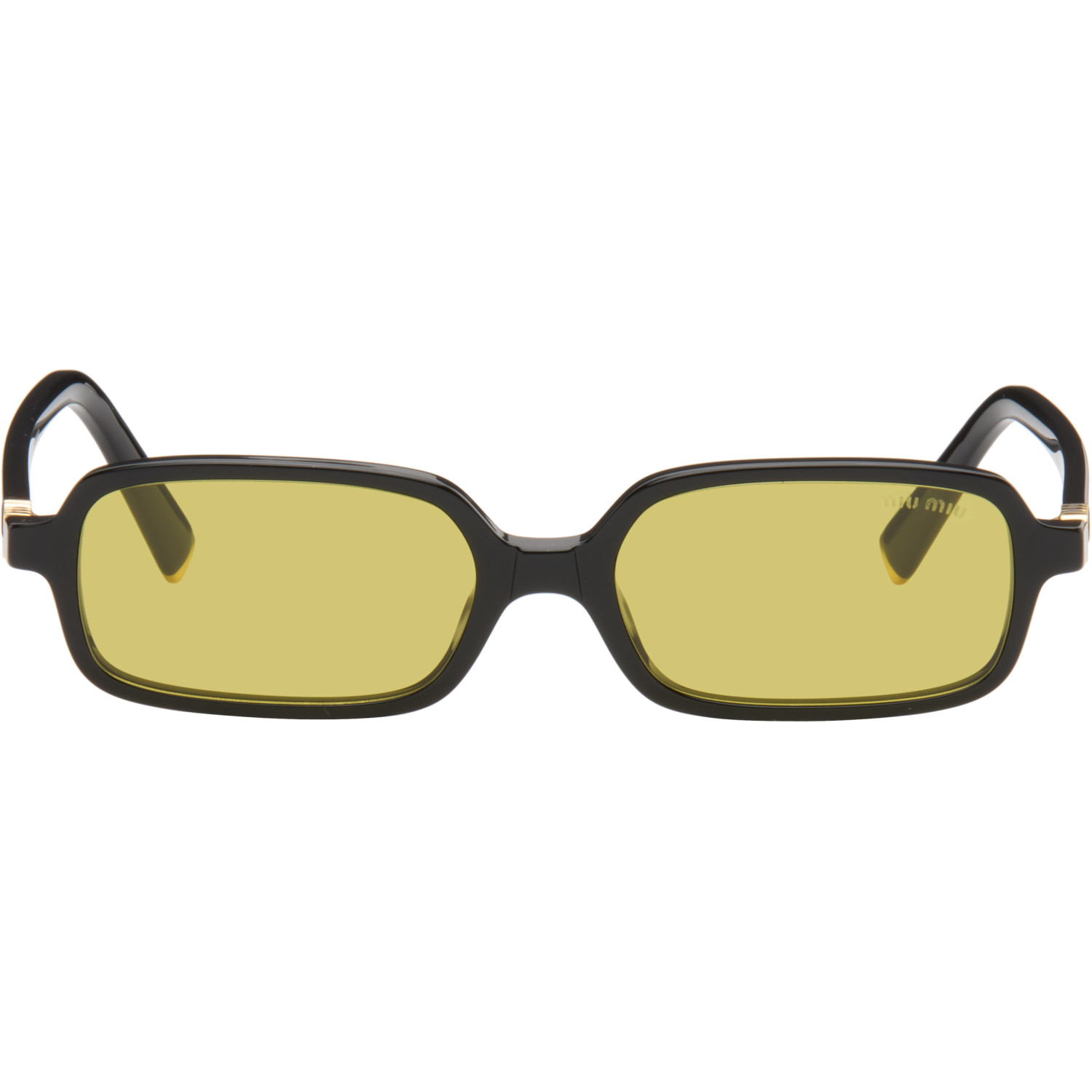 Miu Miu Eyewear Black 'Miu Regard' Sunglasses