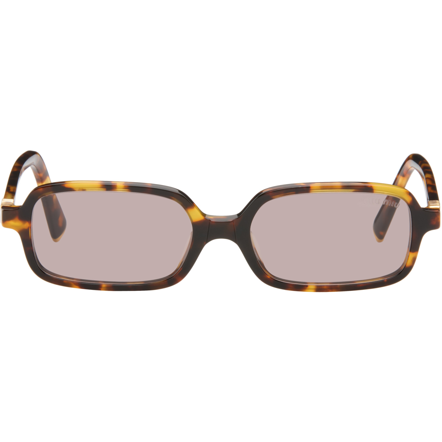 Miu Miu Eyewear Brown 'Miu Regard' Sunglasses