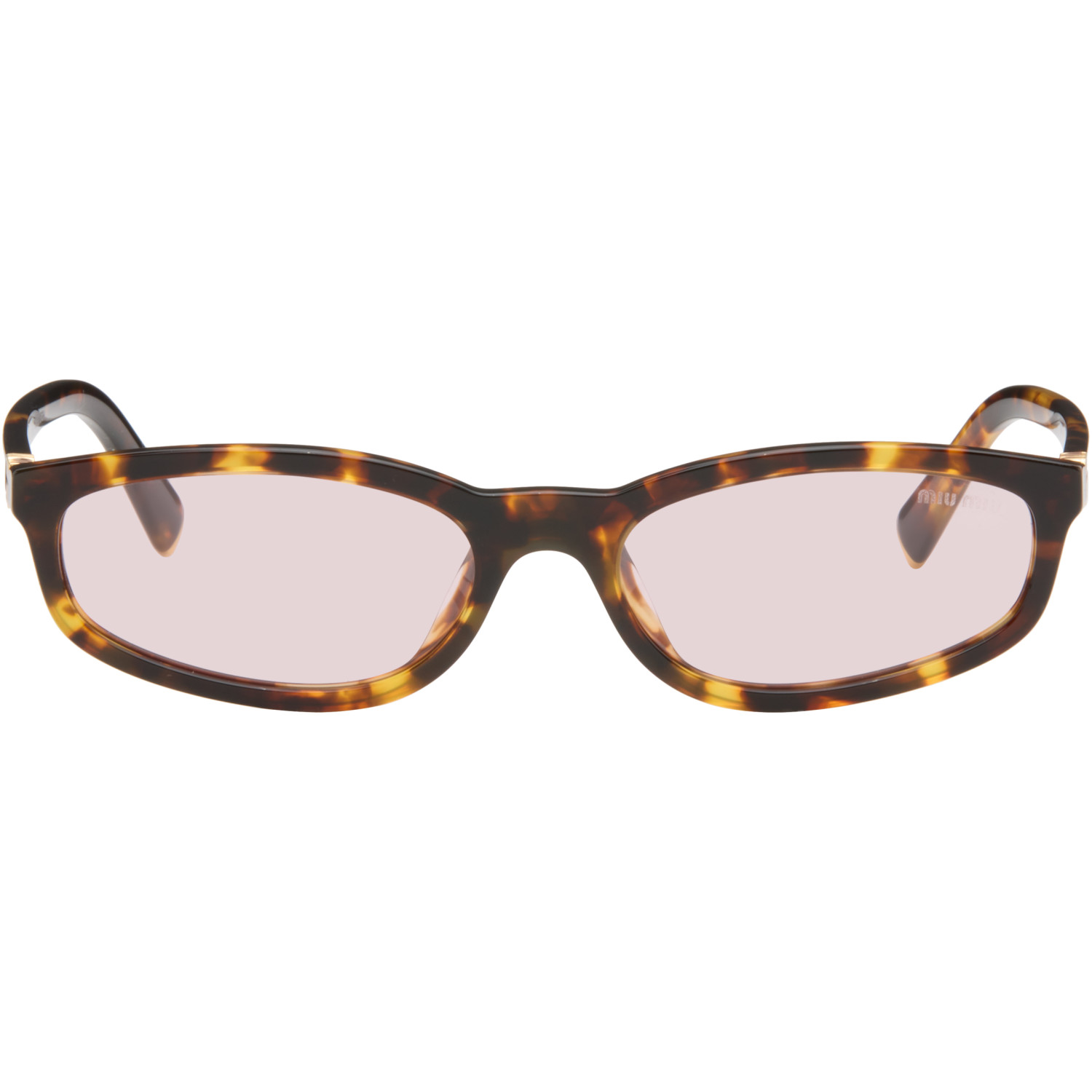 Miu Miu Eyewear Brown 'Miu Regard' Sunglasses