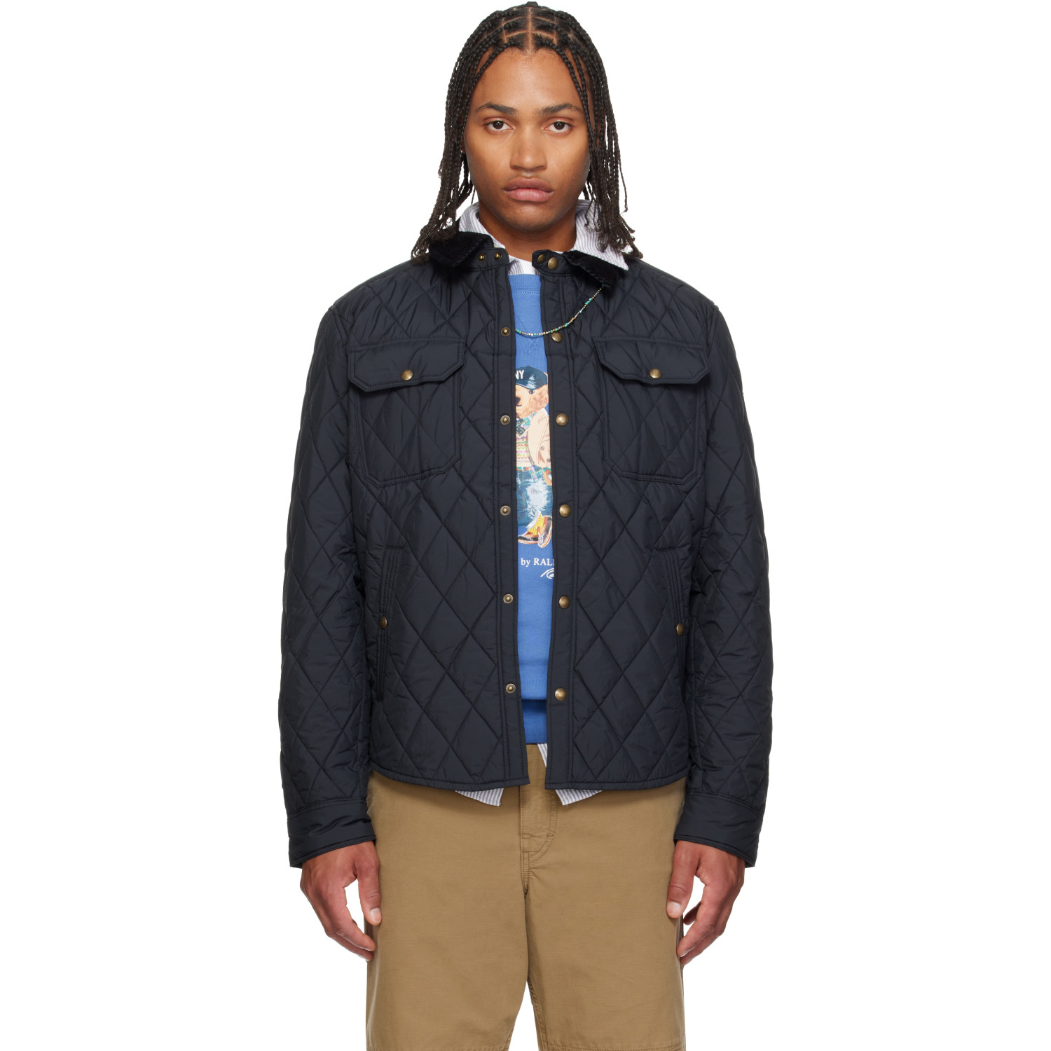 Polo Ralph Lauren Black 'The Beaton' Quilted Jacket