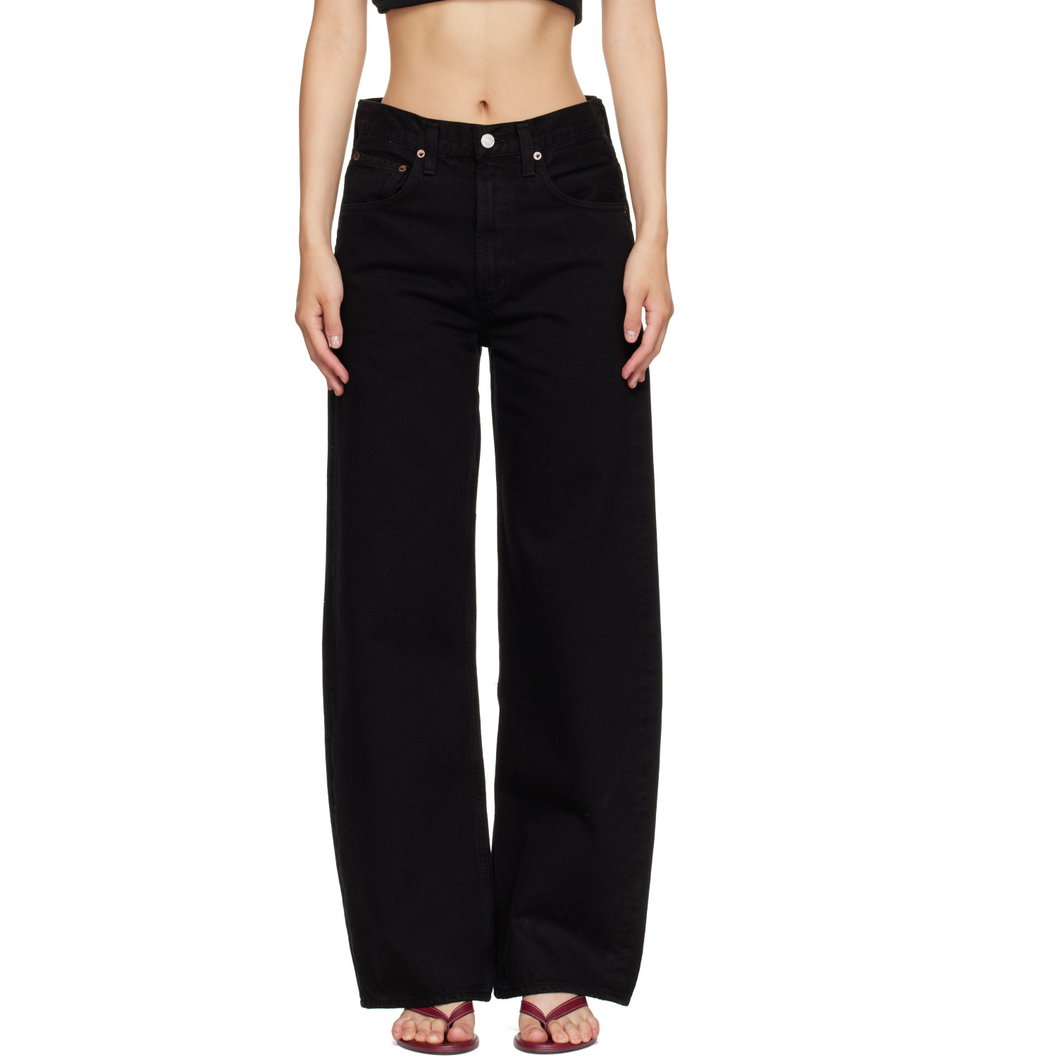 AGOLDE Black Low Curve Jeans