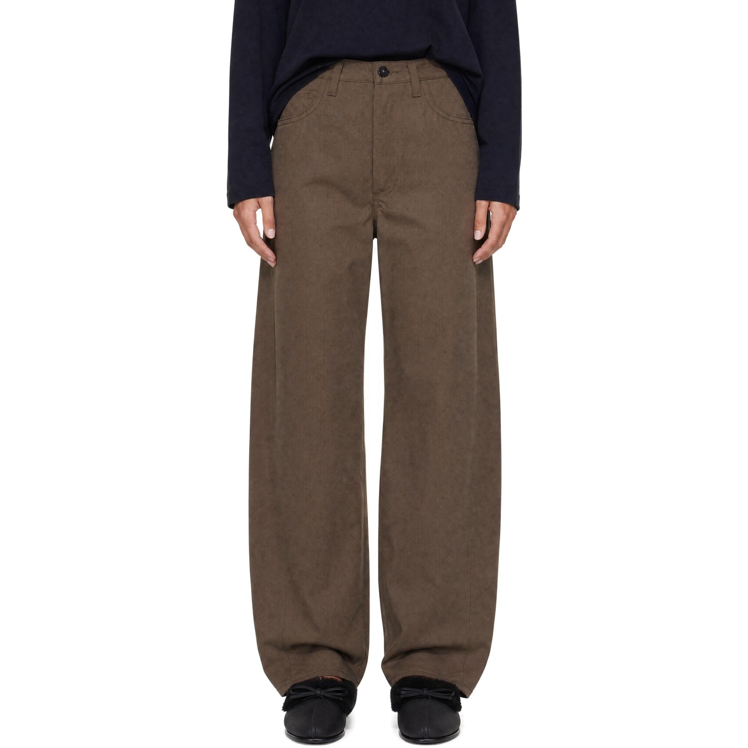AGOLDE Taupe Luna Trousers