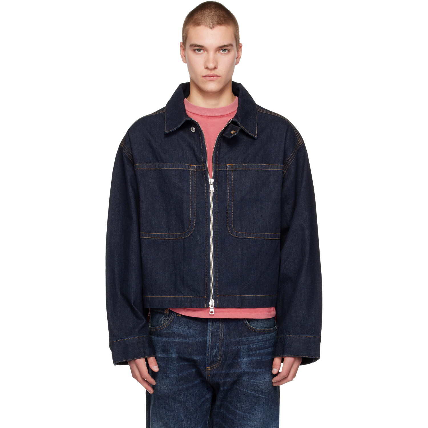 AGOLDE Navy Croydon Jacket