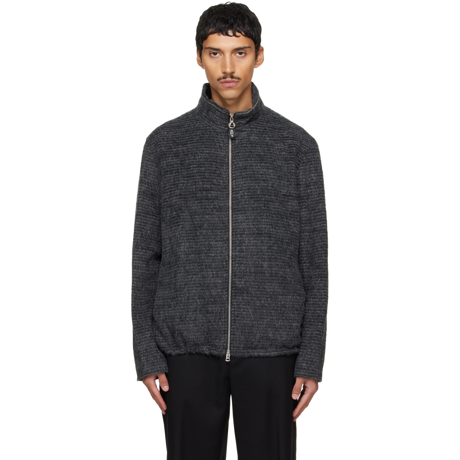 Solid Homme Gray Alpaca Jacket