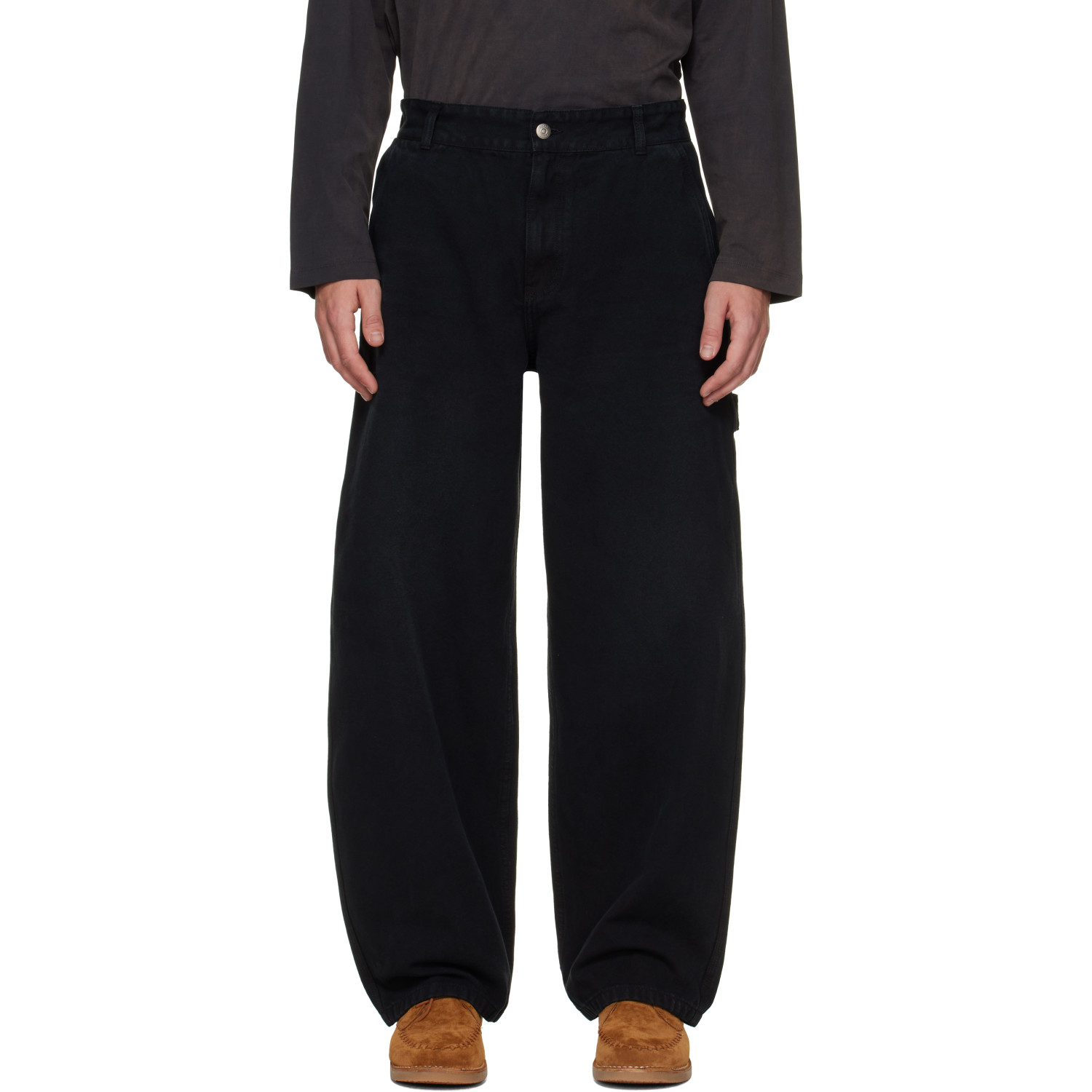 Solid Homme Black Carpenter Jeans