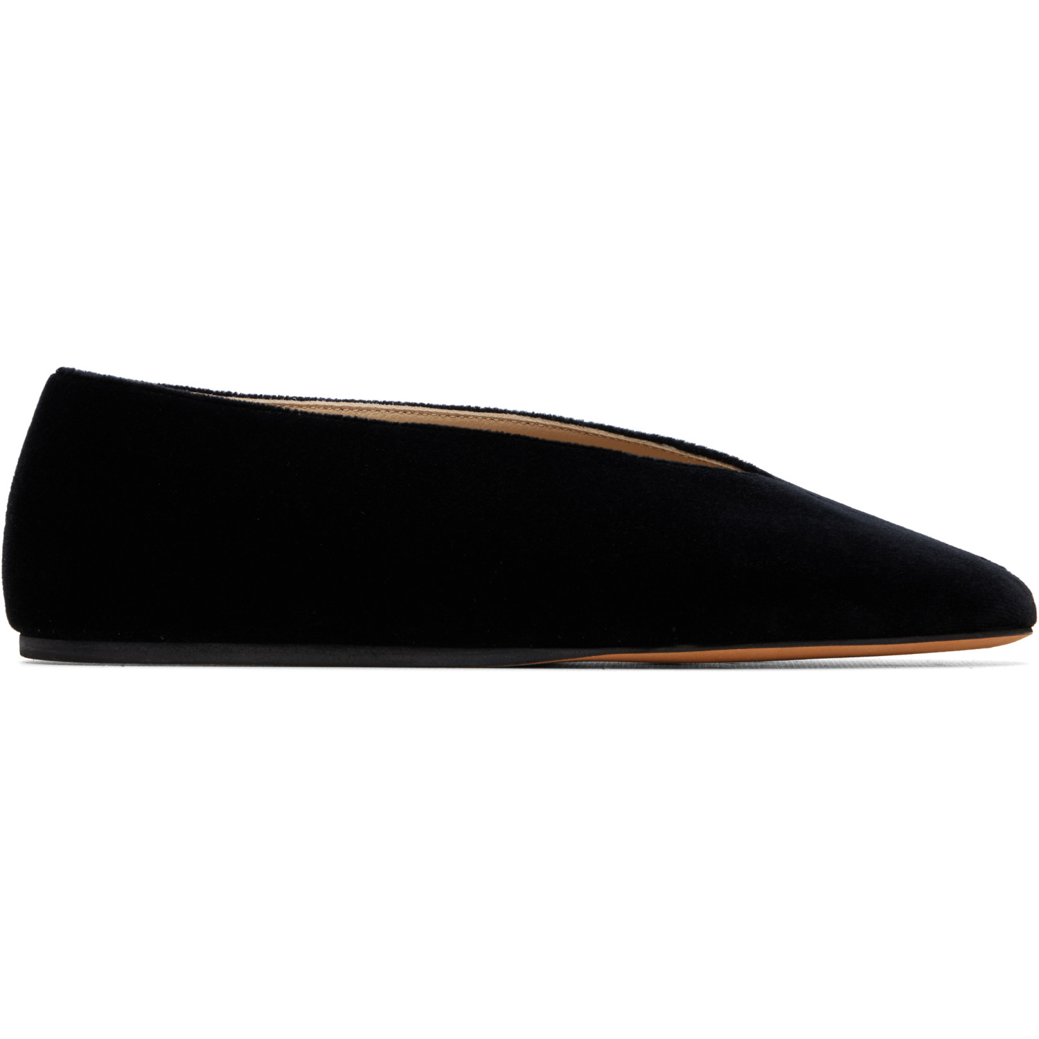 Le Monde Beryl Black Olympia Slipper Flats