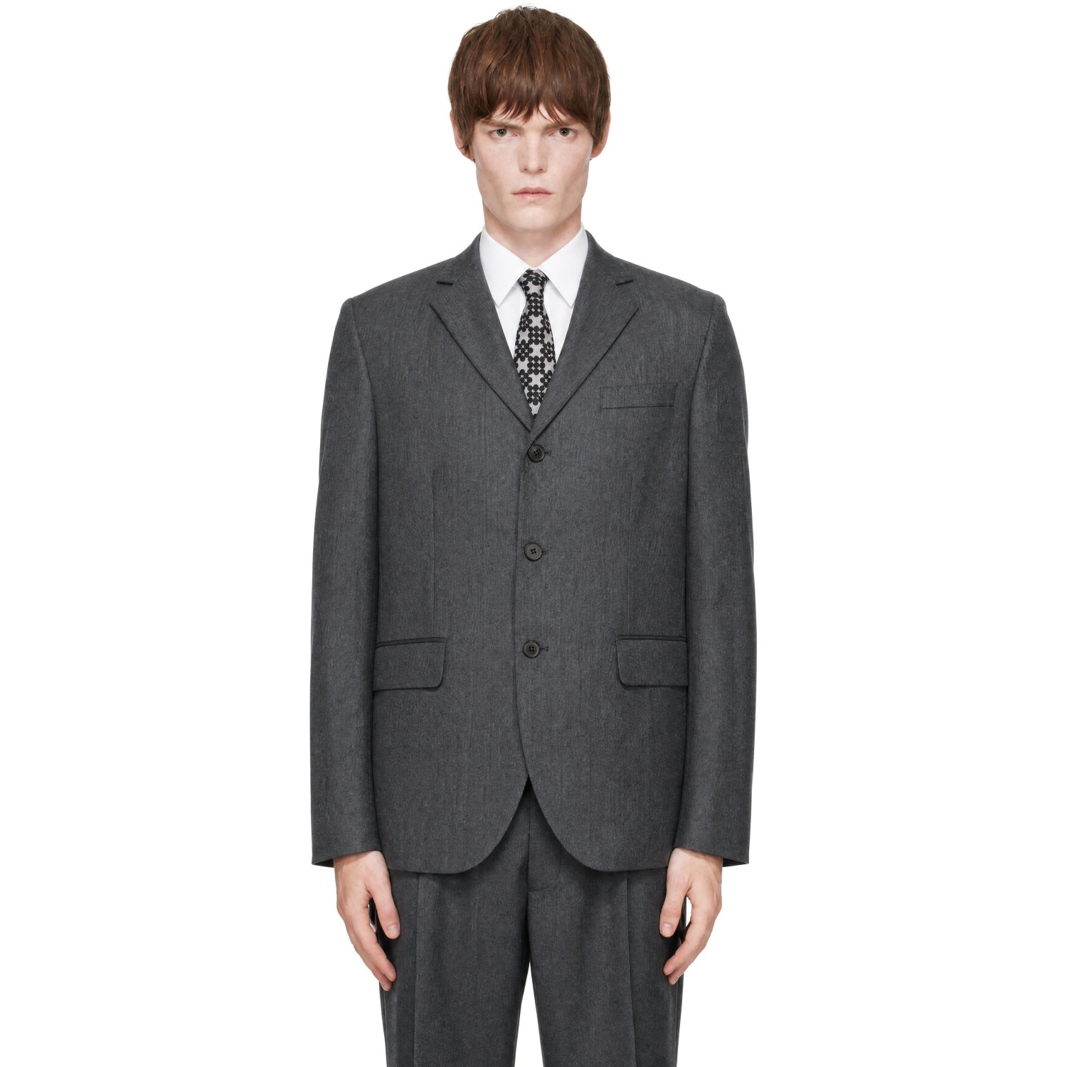 ANOTHER ASPECT Gray Another 1.0 Suit Blazer