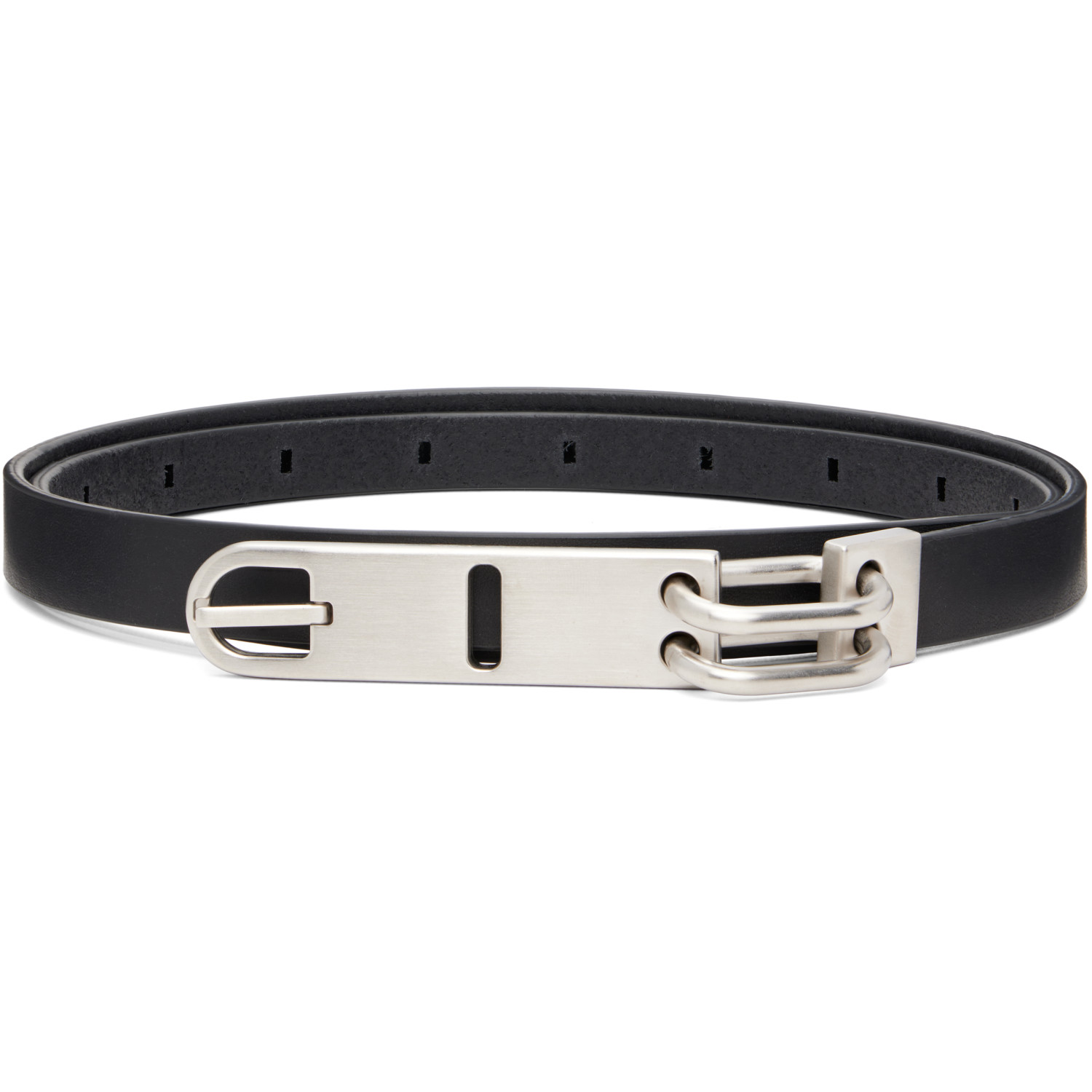 Rick Owens Black Tower Tongue Belt