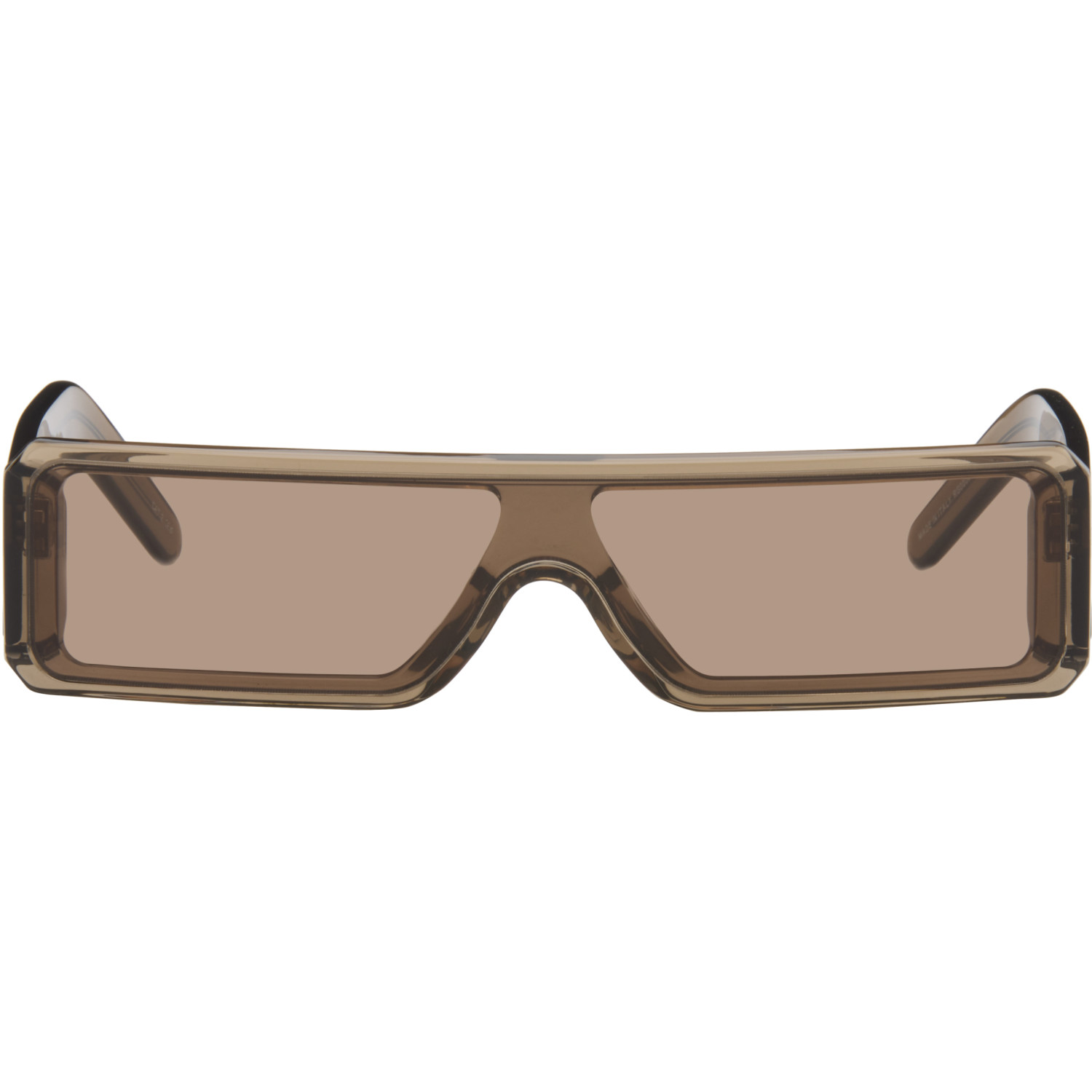 Rick Owens Brown Tower Geth Sunglasses