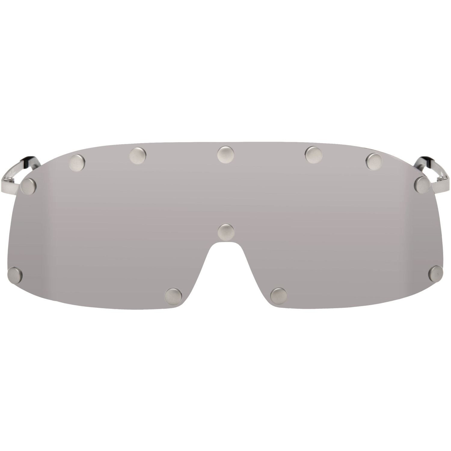 Rick Owens Silver Shielding Sunglasses