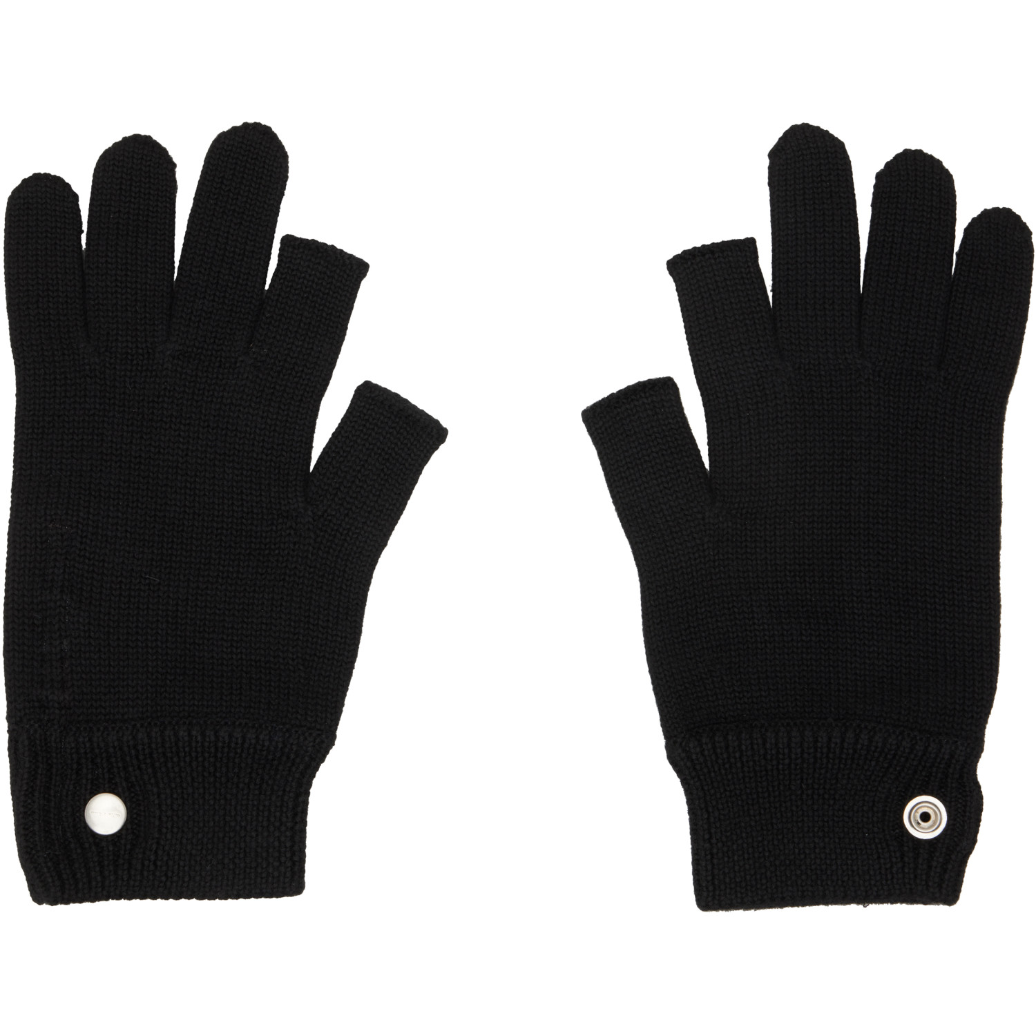 Rick Owens Black Tower Touchscreen Gloves