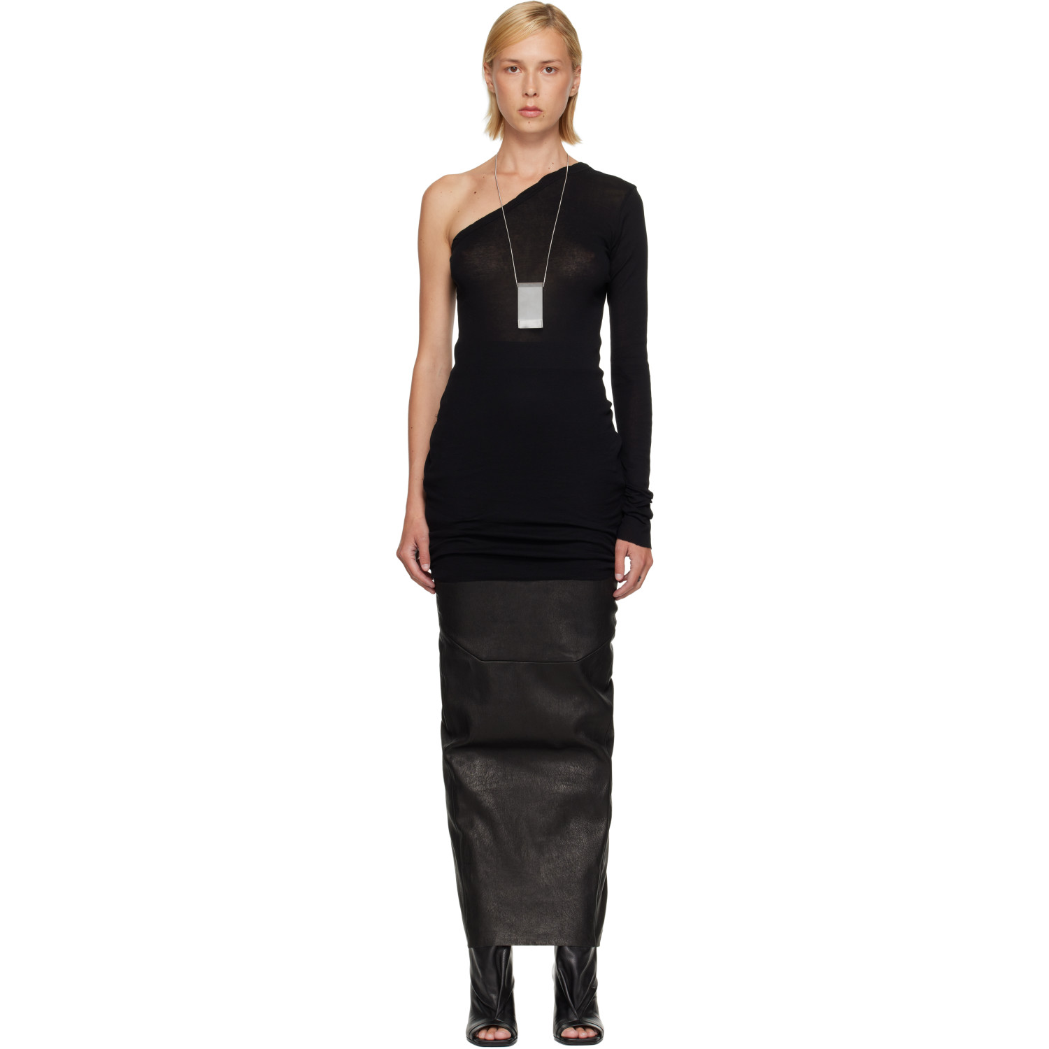 Rick Owens Black Tower Ziggy Minidress