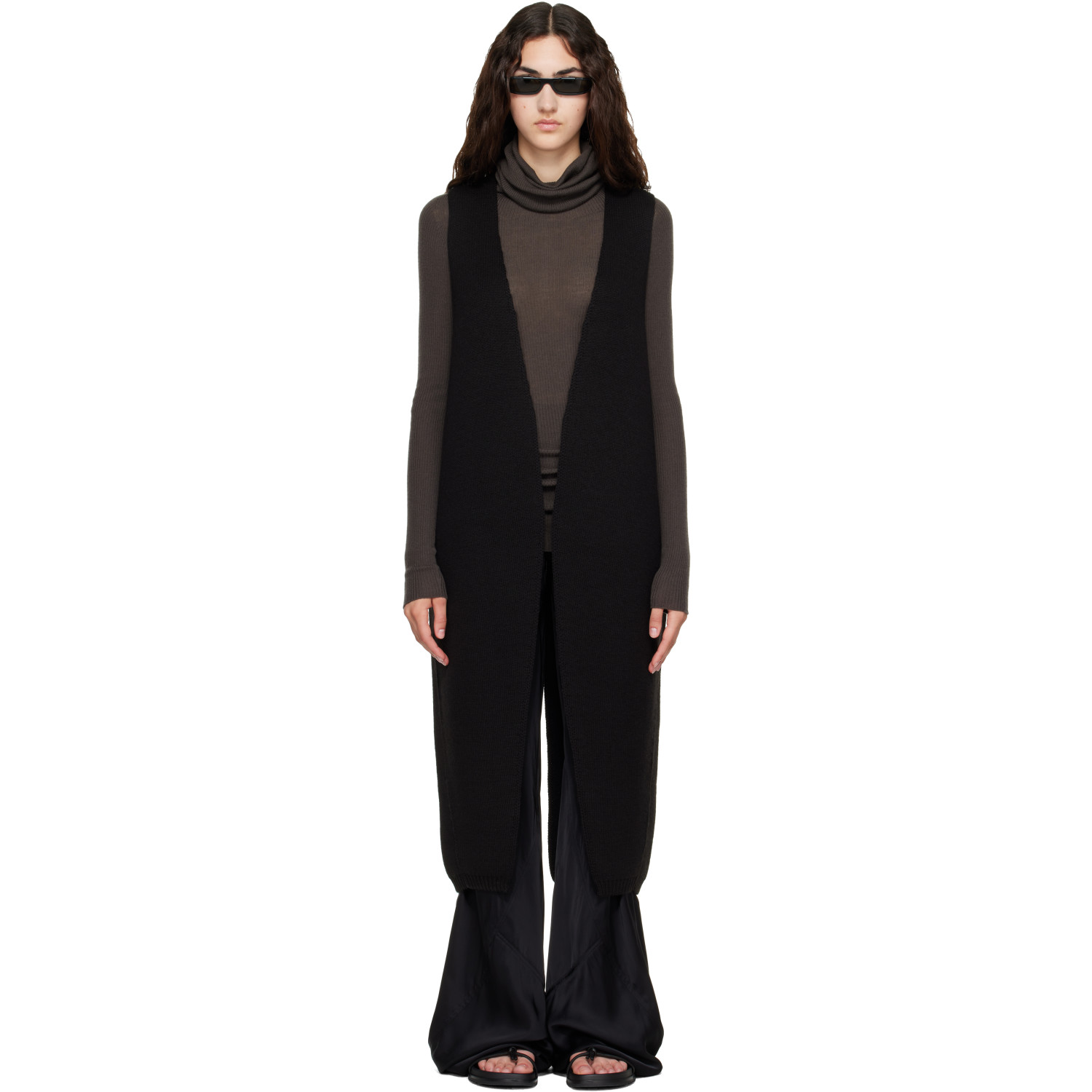 Rick Owens Black Tower Cyclops Vest