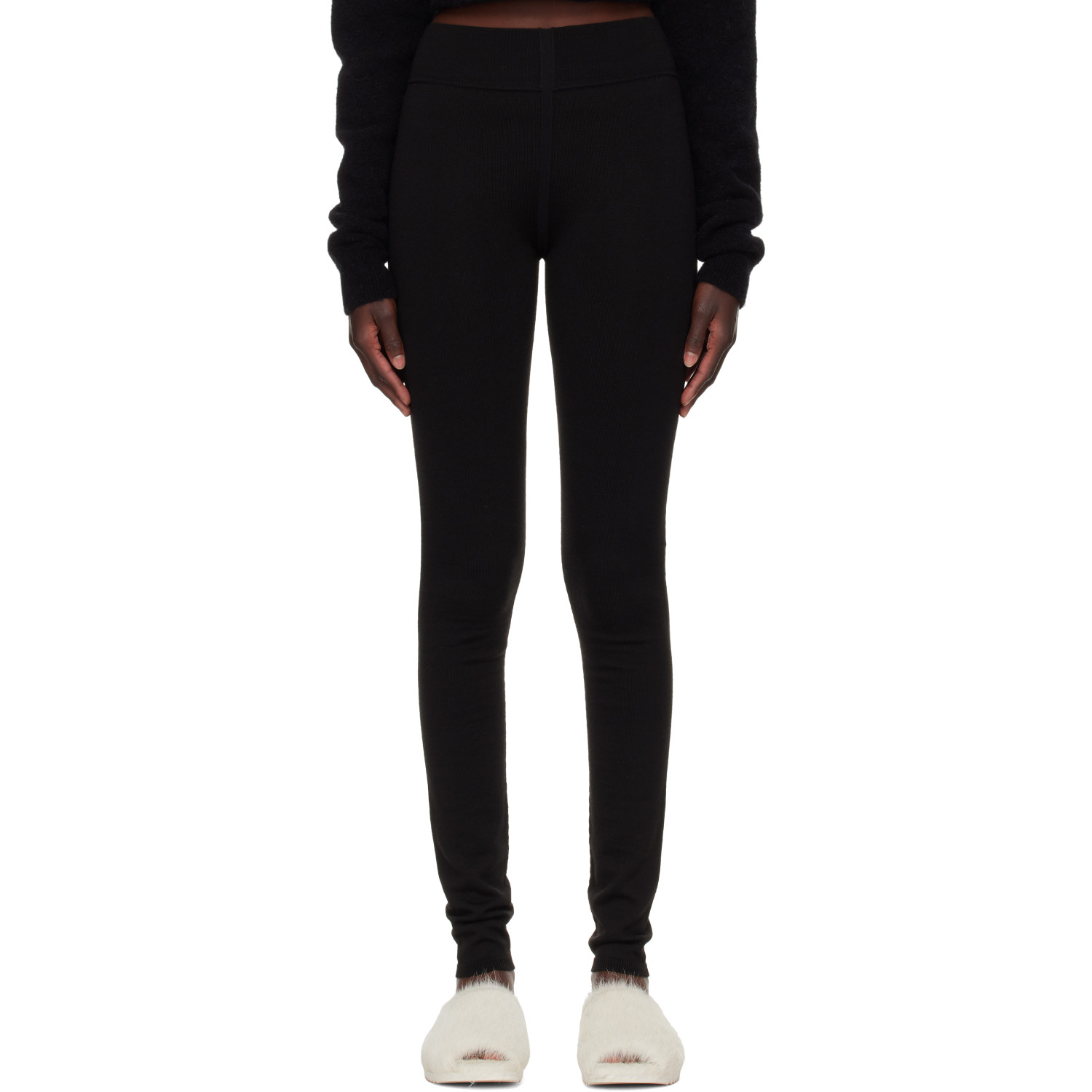 Rick Owens Black Tower Leggings
