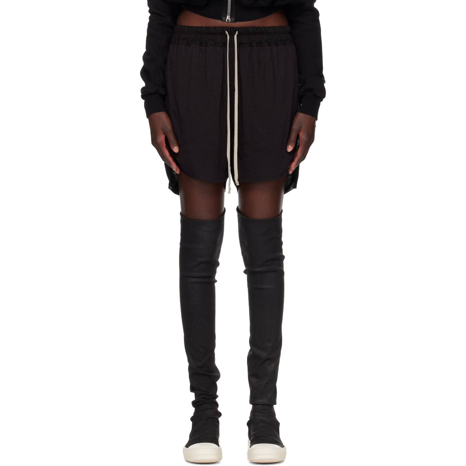Rick Owens Black Tower Boxers Shorts