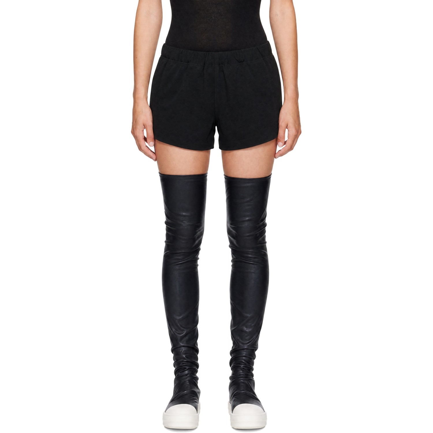 Rick Owens Black Tower Shorts