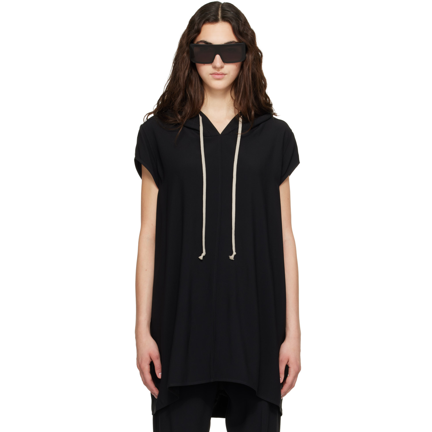 Rick Owens Black Tower Hoodie