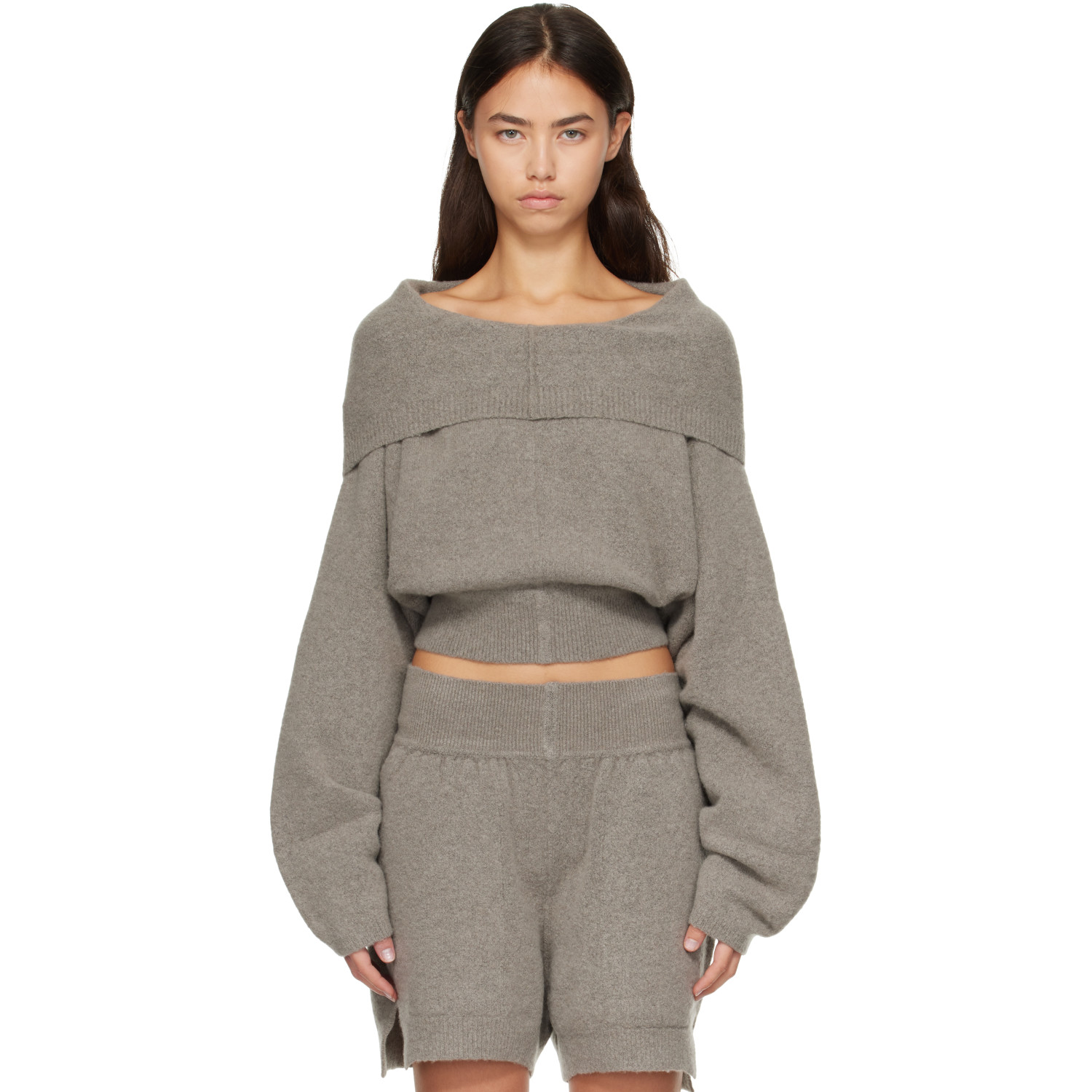 Rick Owens Gray Tower Pull Hoodie