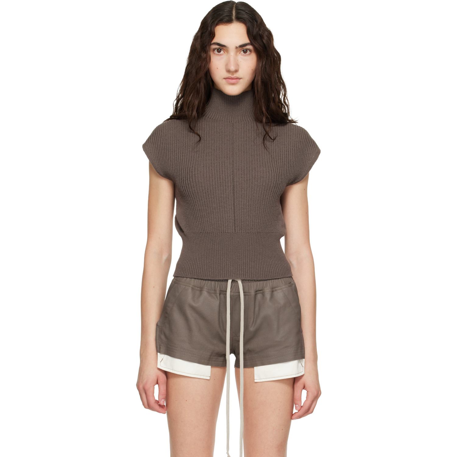 Rick Owens Gray Tower SL Turtleneck