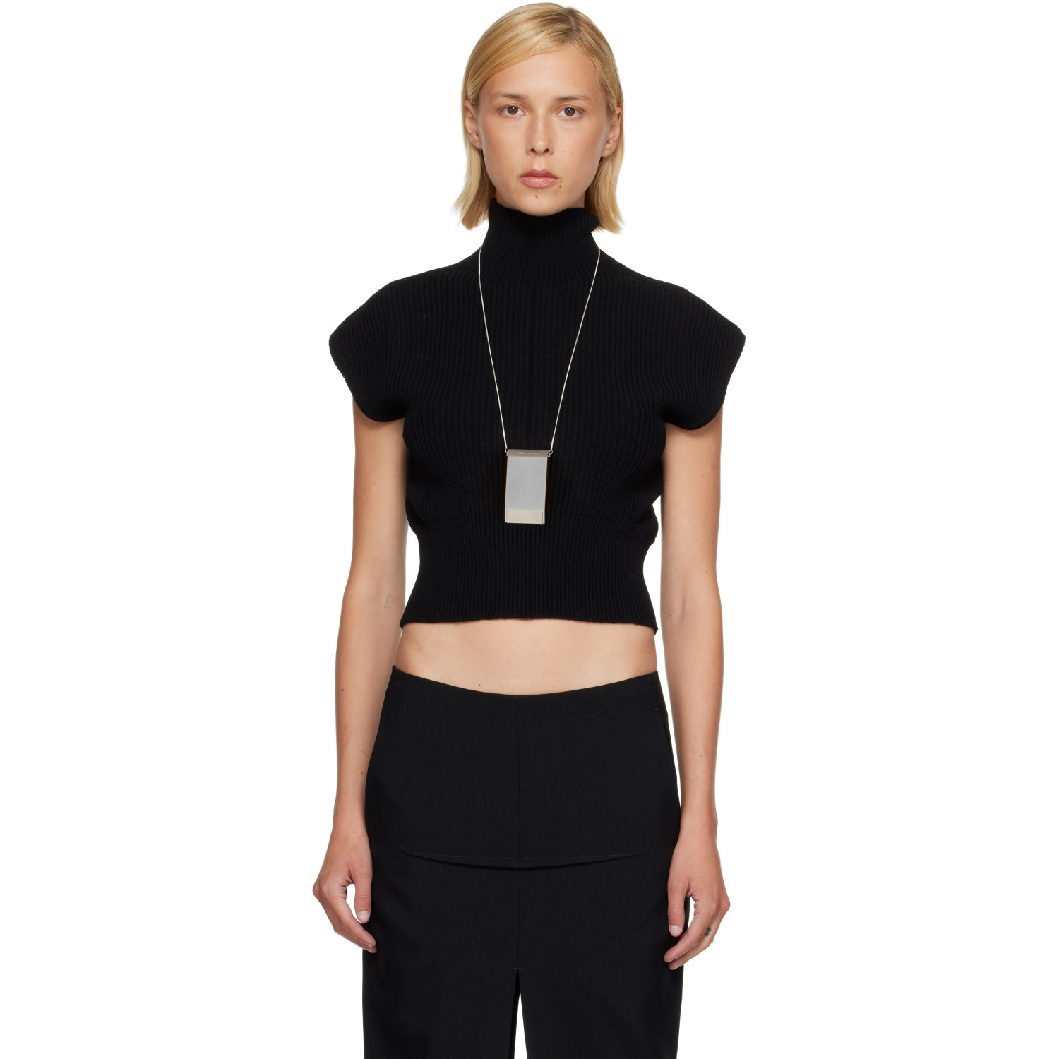 Rick Owens Black Tower SL Turtleneck