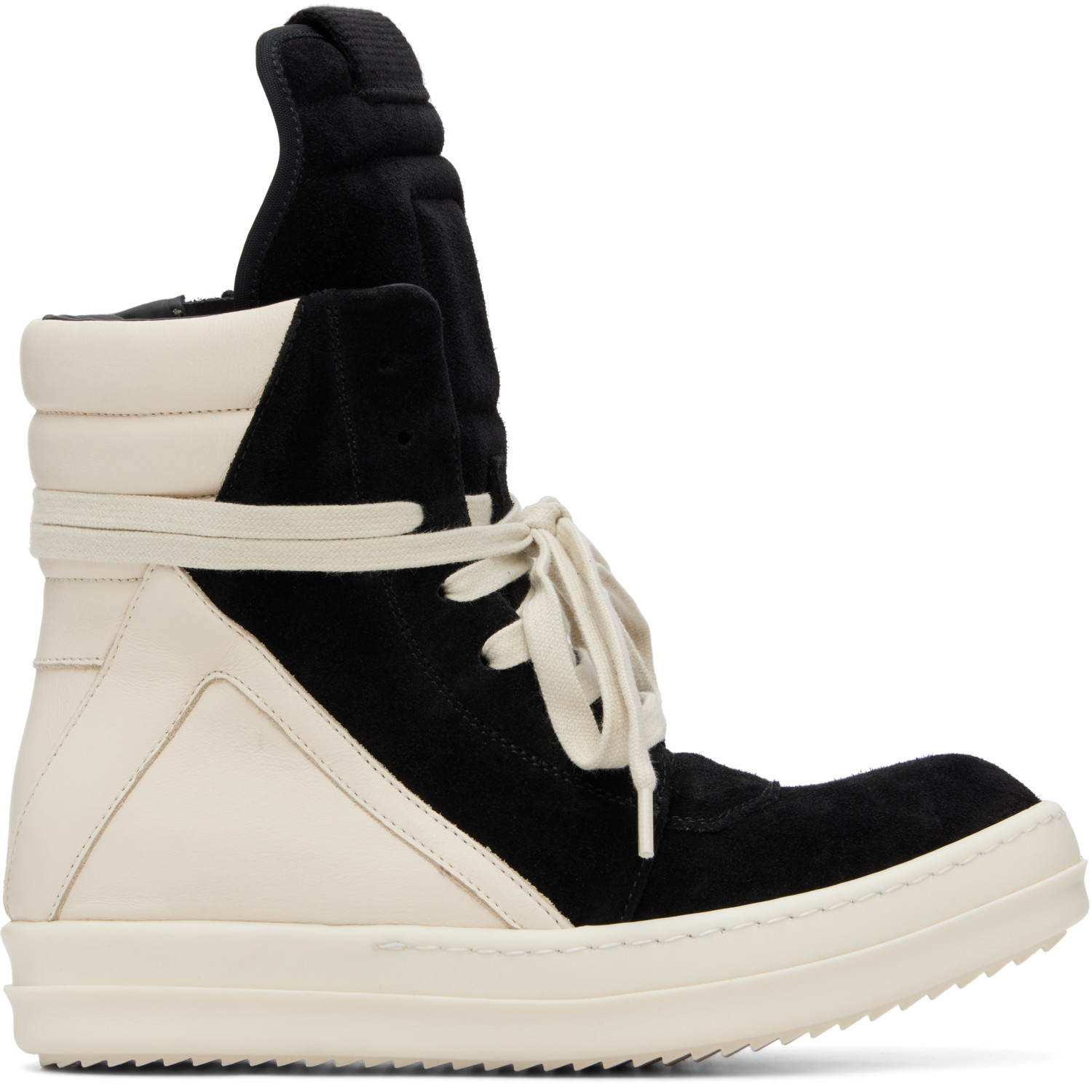 Rick Owens Black Tower Geobasket Sneakers