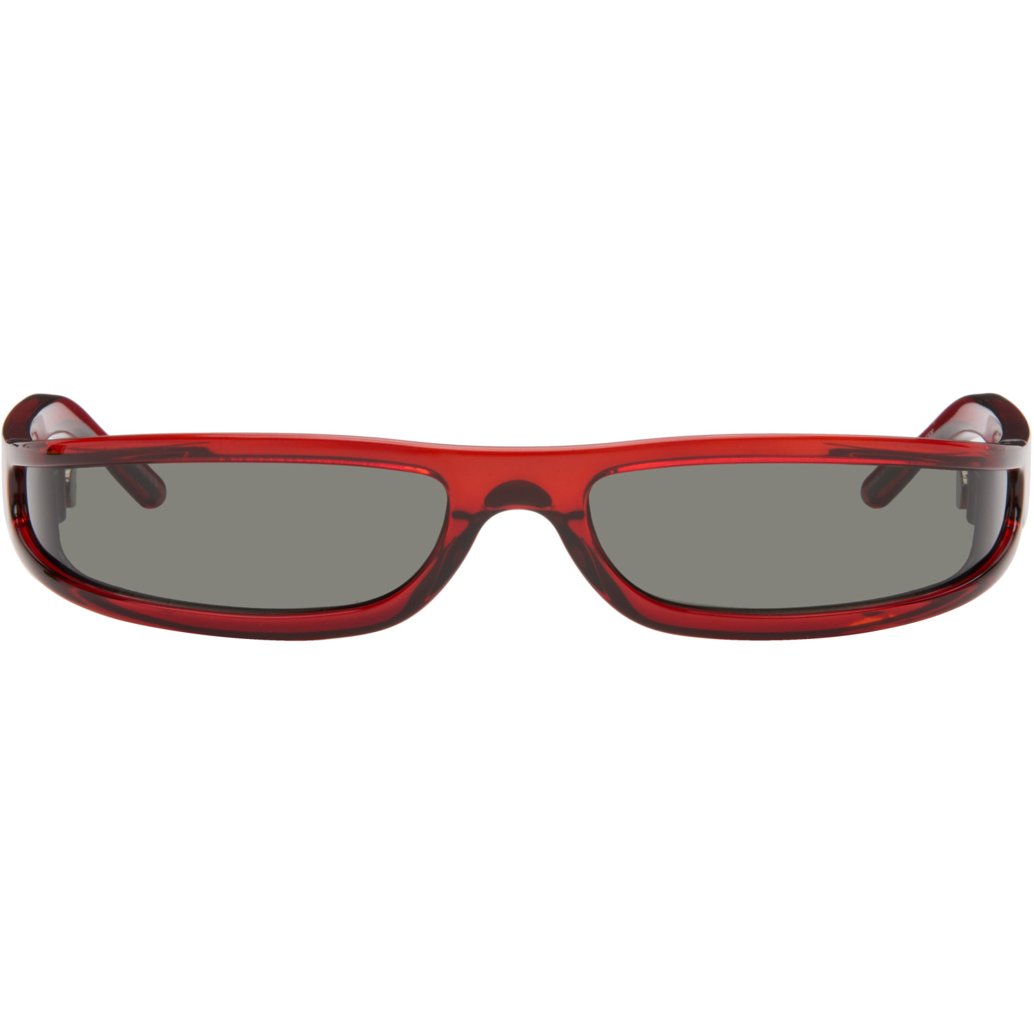 Rick Owens Burgundy Tower Fog Sunglasses